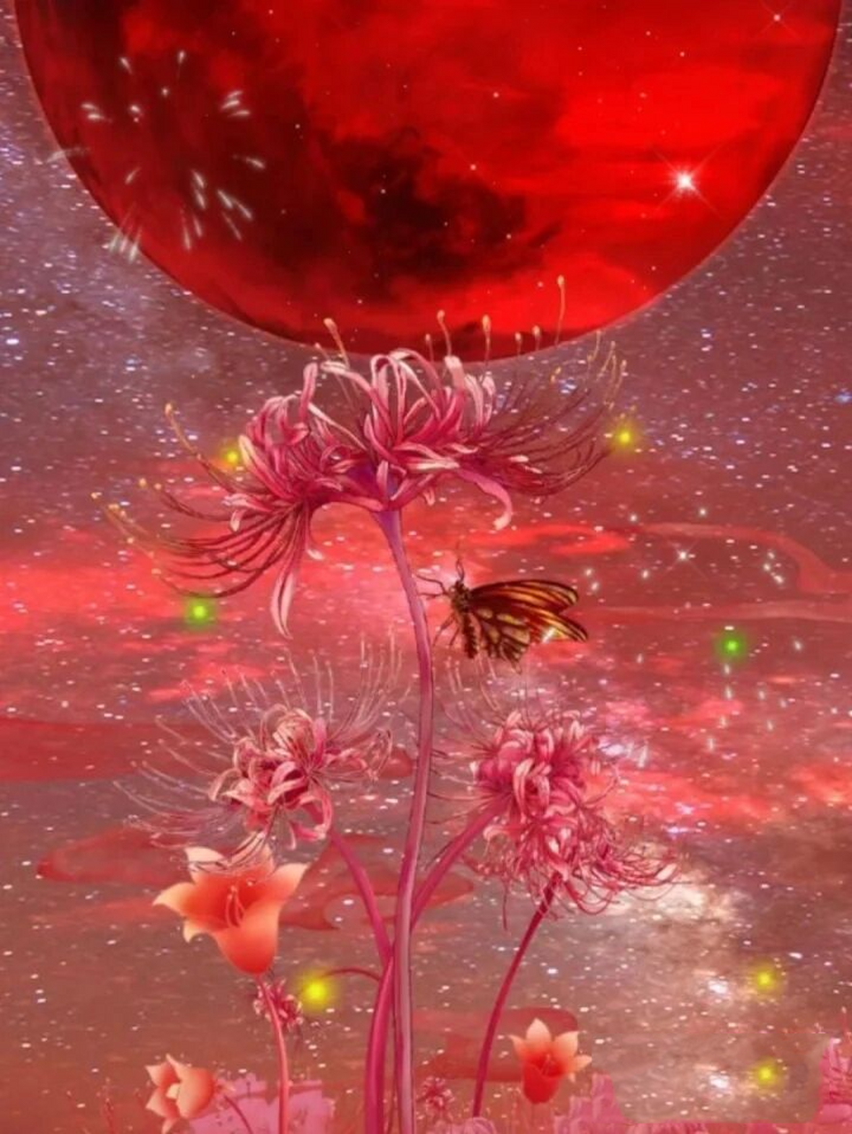 彼岸花古风句子(一) 1,花开彼岸,一落千年,若再相见,亦是枉  然.