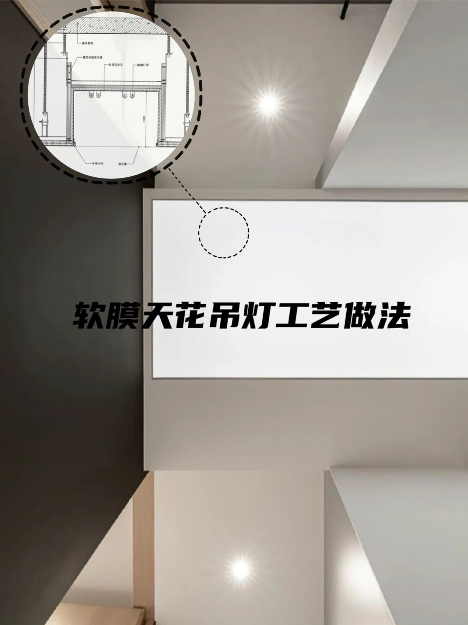天花篇/软膜天花吊顶工艺节点与图纸