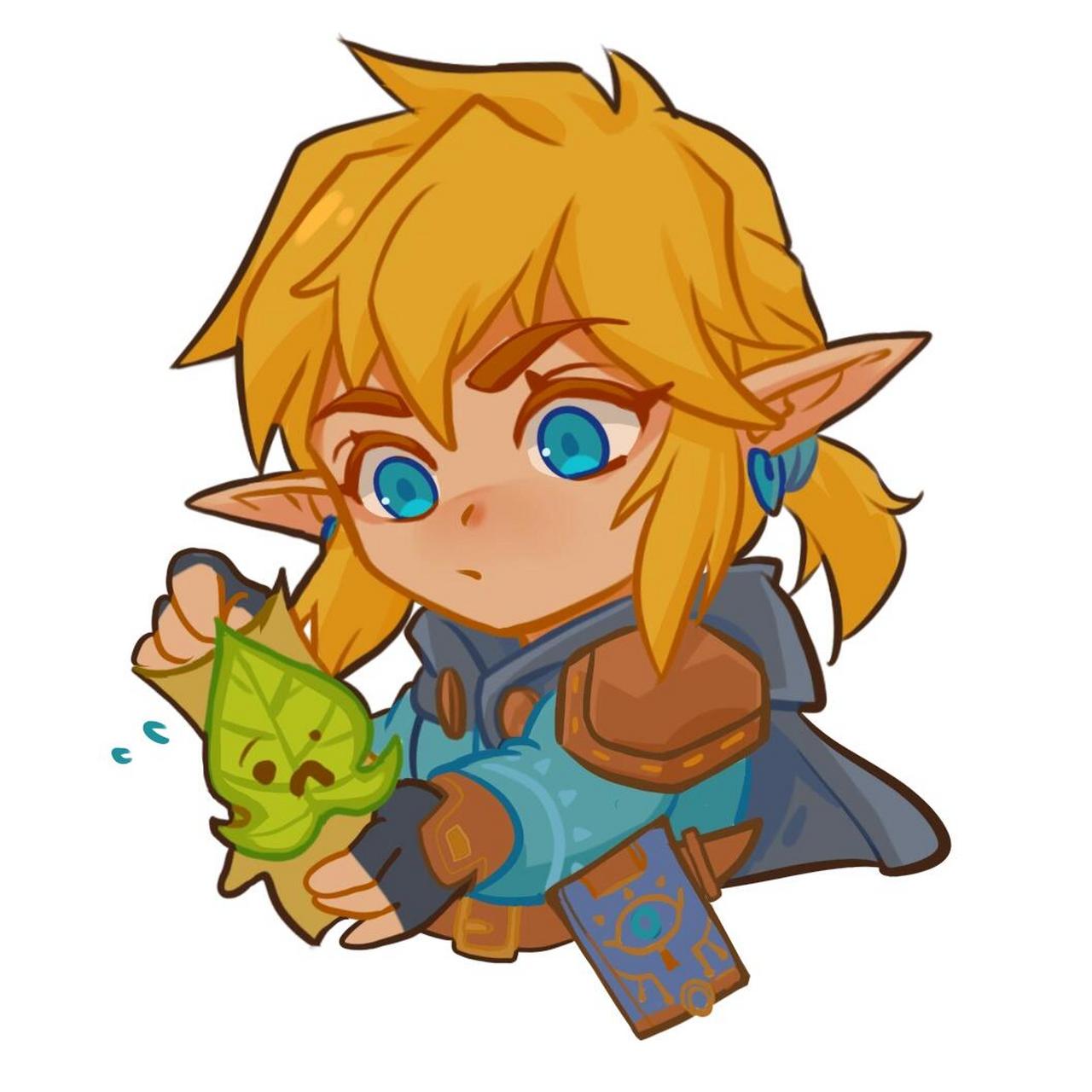 林克x呀哈哈 手绘头像 快交出有点臭臭的似乎能带来好运的金色便便