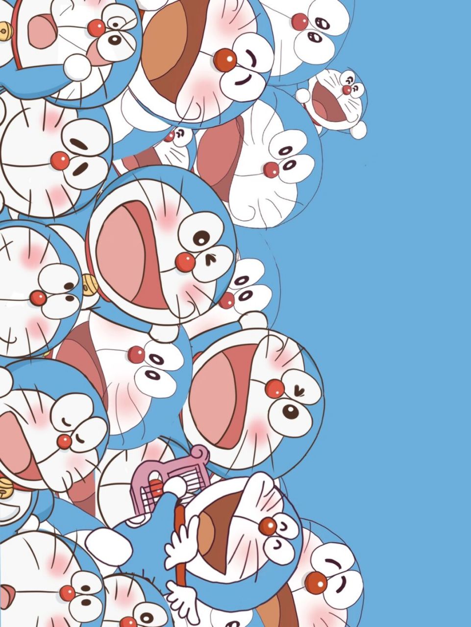 是满屏的哆啦a梦壁纸 绘图:哆啦的博物馆7015谢诗yi  #哆啦a梦