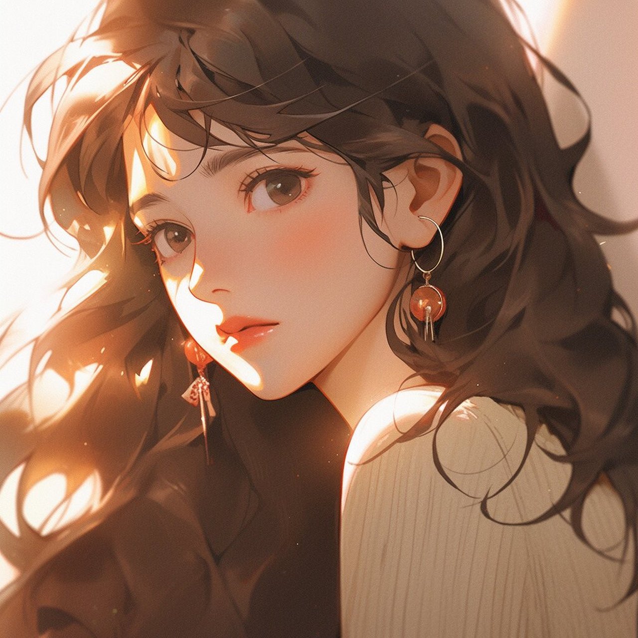 女生头像92 | 卷发大波浪