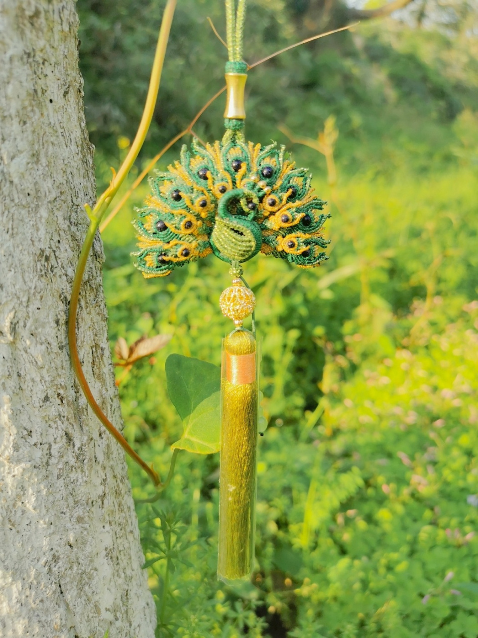 绿野仙踪∽雀之灵香囊 孔雀被人们视为最美丽的观赏品,是吉祥,善良