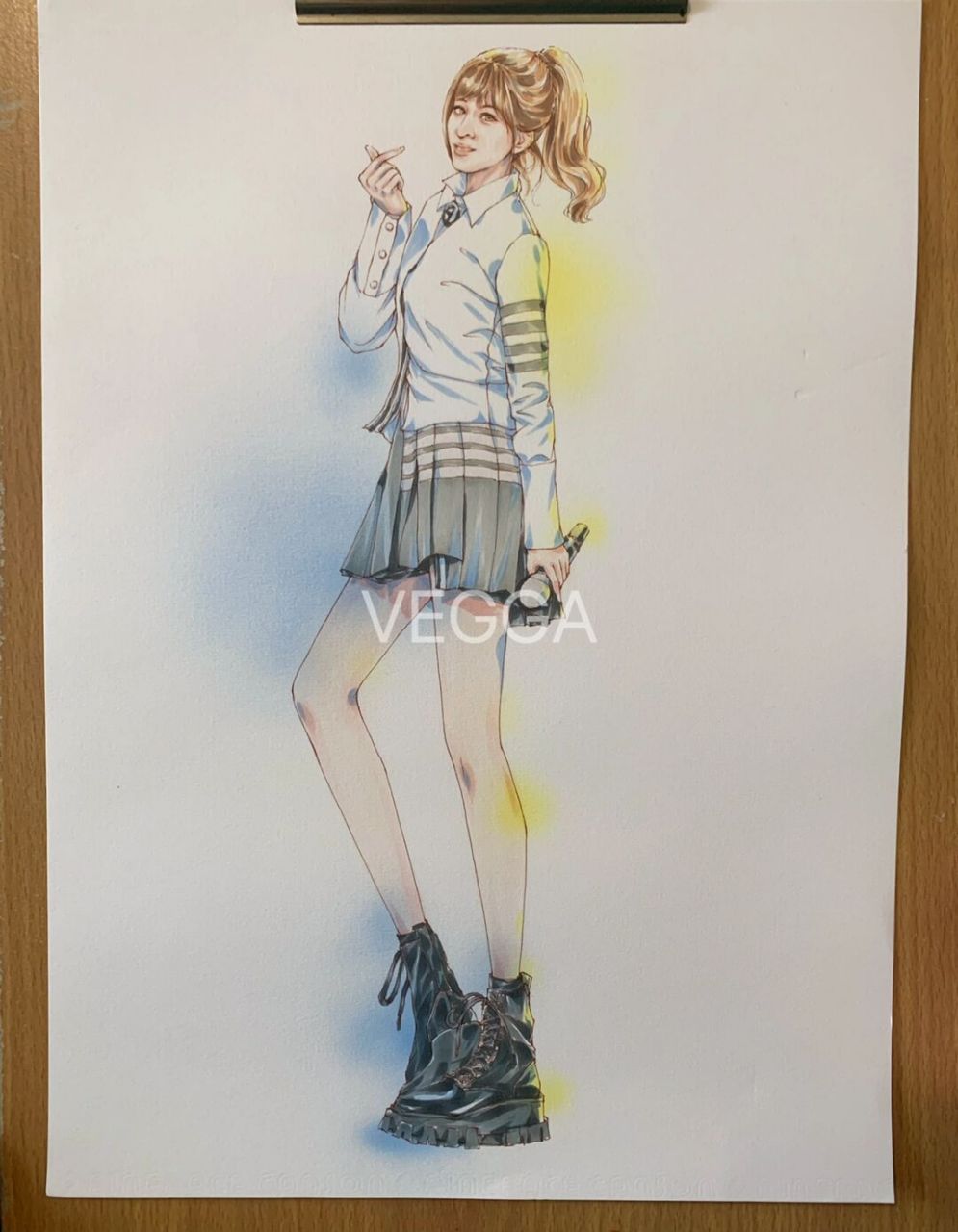 94上色:富莱卡勒三代软头马克笔 94勾线:copic棕色 94起型:晨光