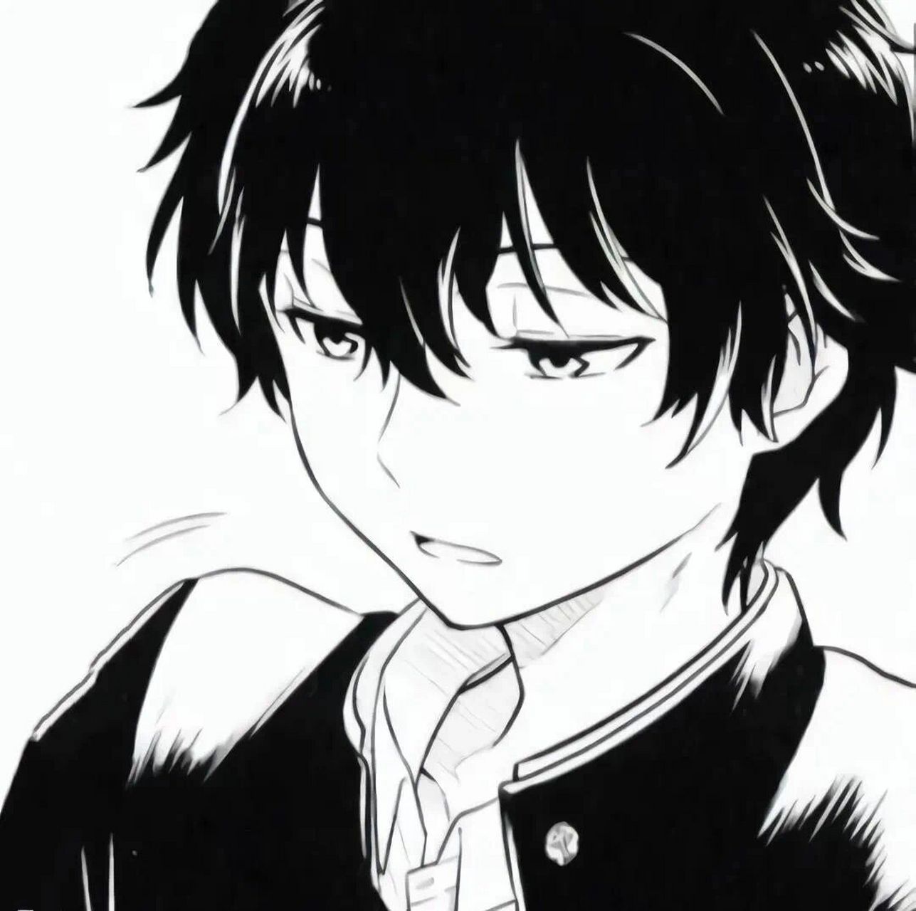 动漫头像丨超精选私藏系男生黑白头像 新一天的仪式感,从换头像开始.