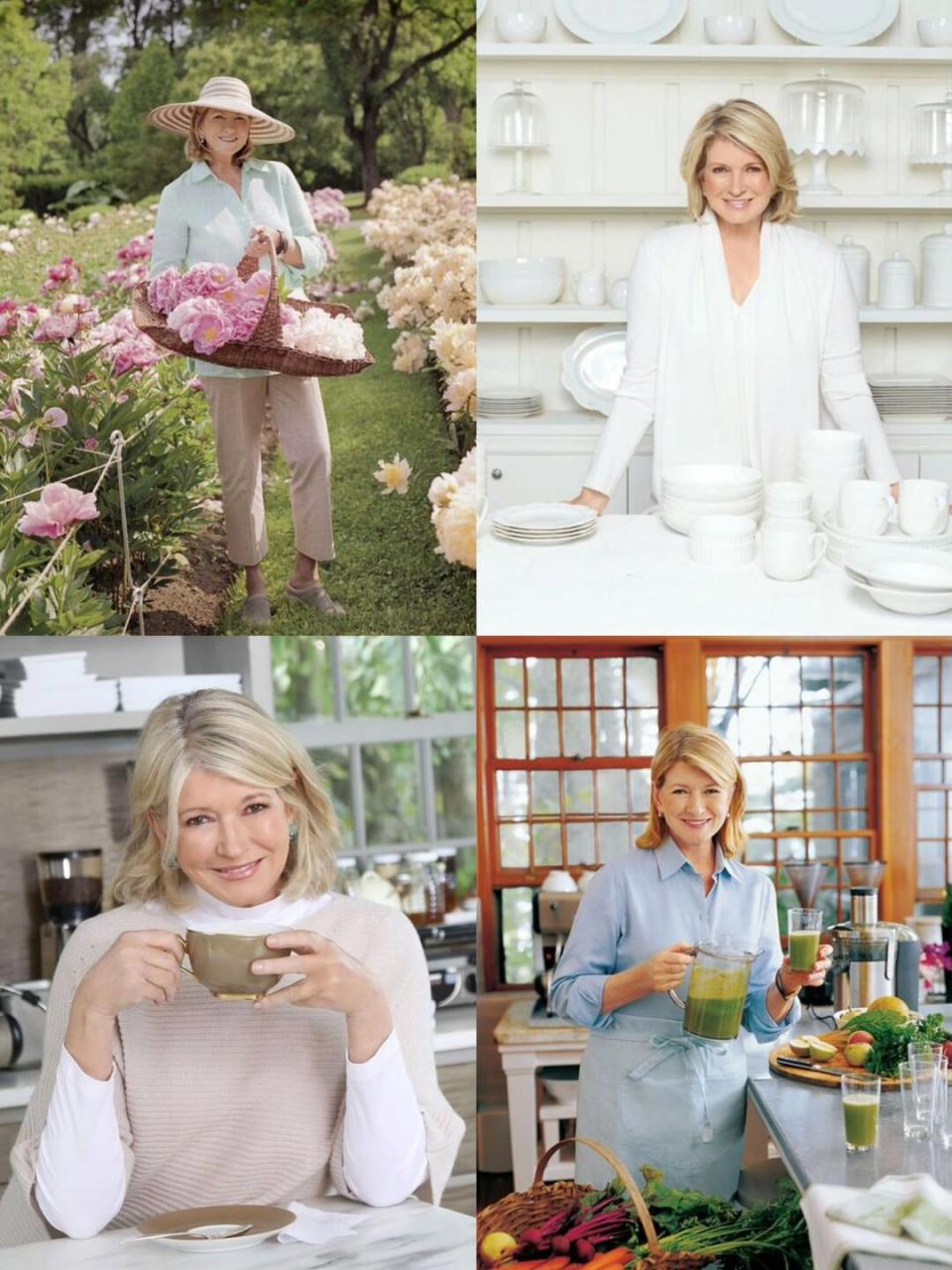 martha stewart,美国女企业家, 被誉为家政女王.