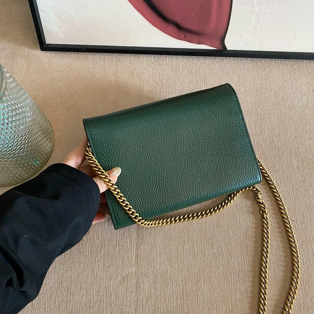 不会撞款的酒神～ gucci 古驰限量博物馆系列garden酒神woc链条包 墨