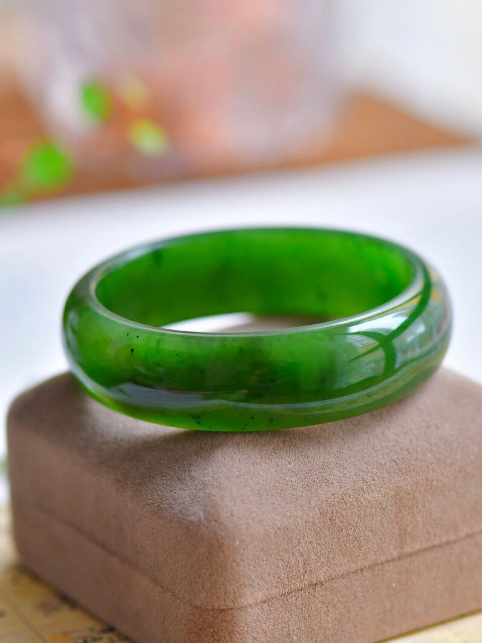 和田玉碧玉贵妃镯·明码标价2680元97 《贵妃镯》 【和田玉碧玉】