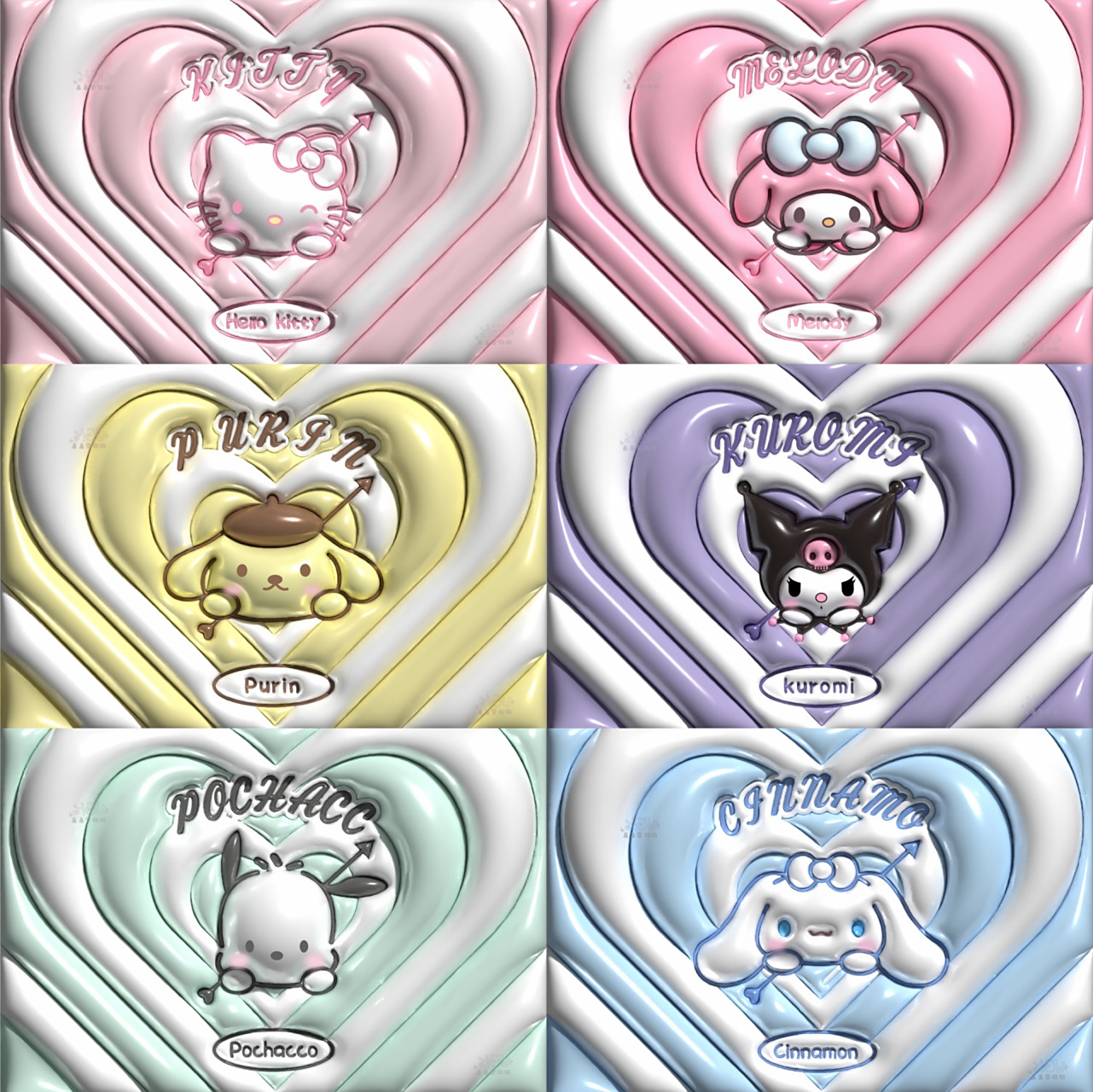 原创/3d立体三丽鸥ipad壁纸 ipad横版来咯 喜欢的自行截图 转发需标注