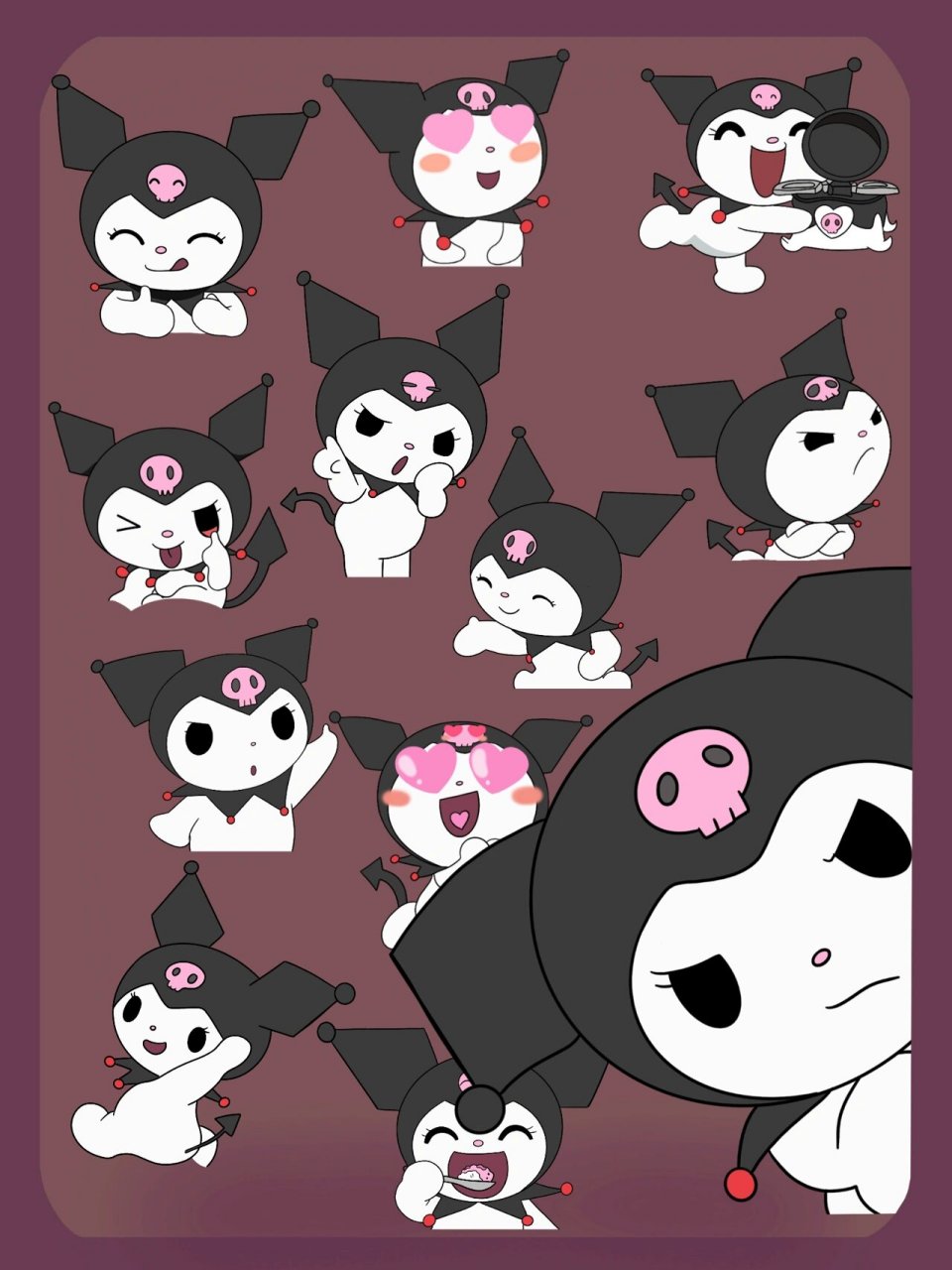 93三丽鸥之库洛米系列贴纸(p图素材) 画图幸苦 礼貌取图喔04 需要