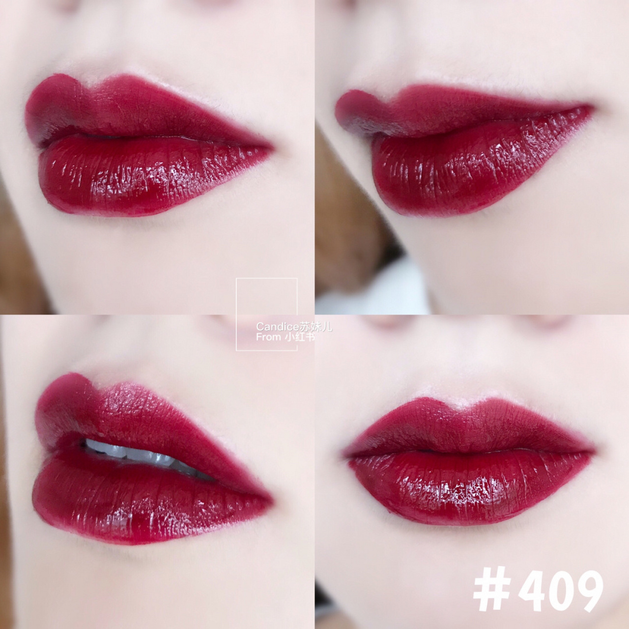 【最持久,最显白,最美姨妈色 - ysl黑管唇釉409】 7315苏妹儿试色