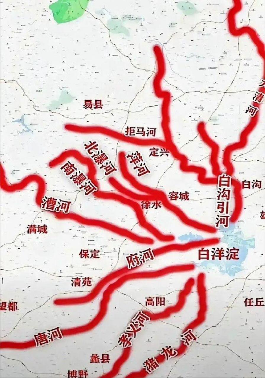 刚查了一些文献,白洋淀有五个蓄滞洪区,历史上就是行洪蓄洪区—— 从