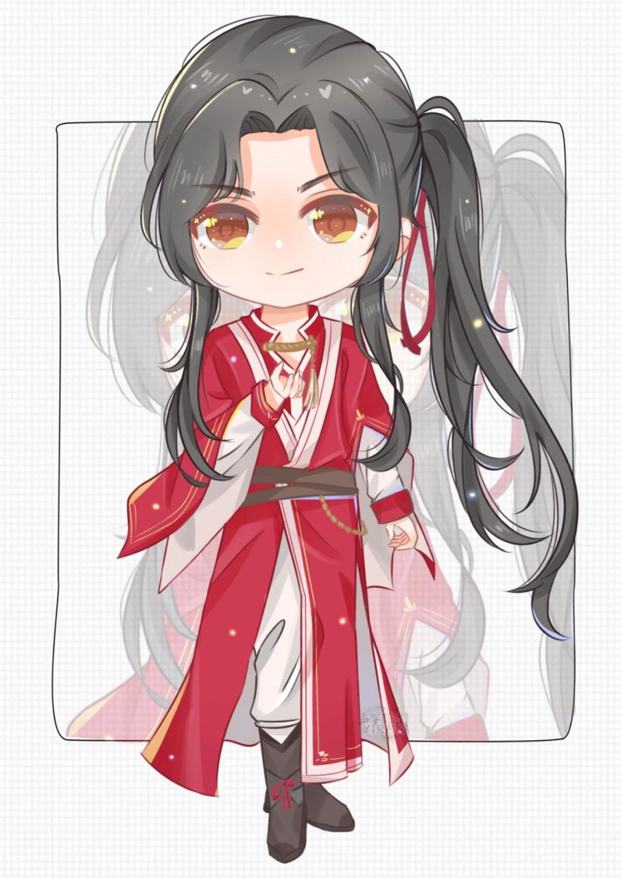 q版练习|花城 花城也太适合红色了吧!