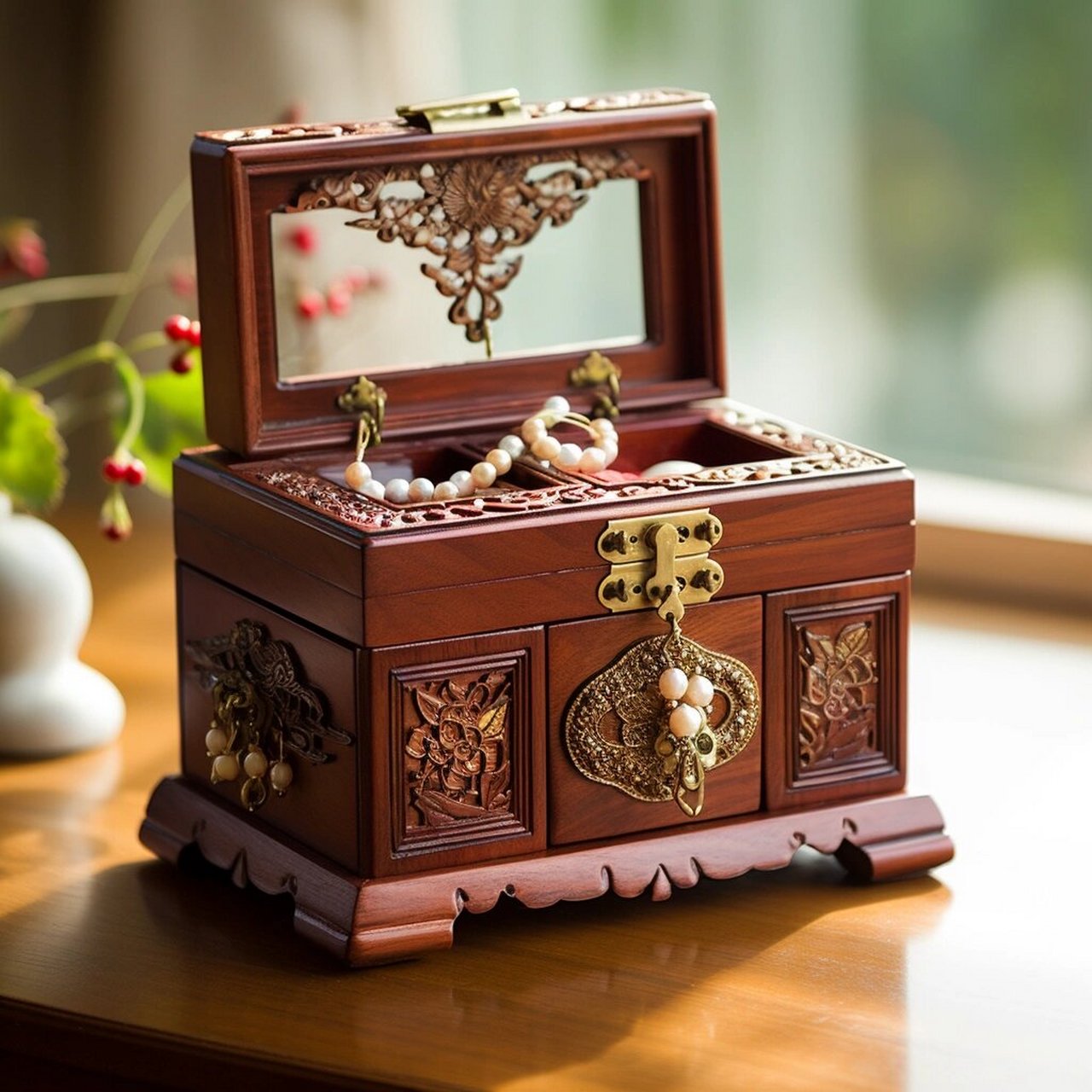 实木首饰盒|居家美物,一个盒子就是一幅画 浮躁的现实世界,给内心觅一
