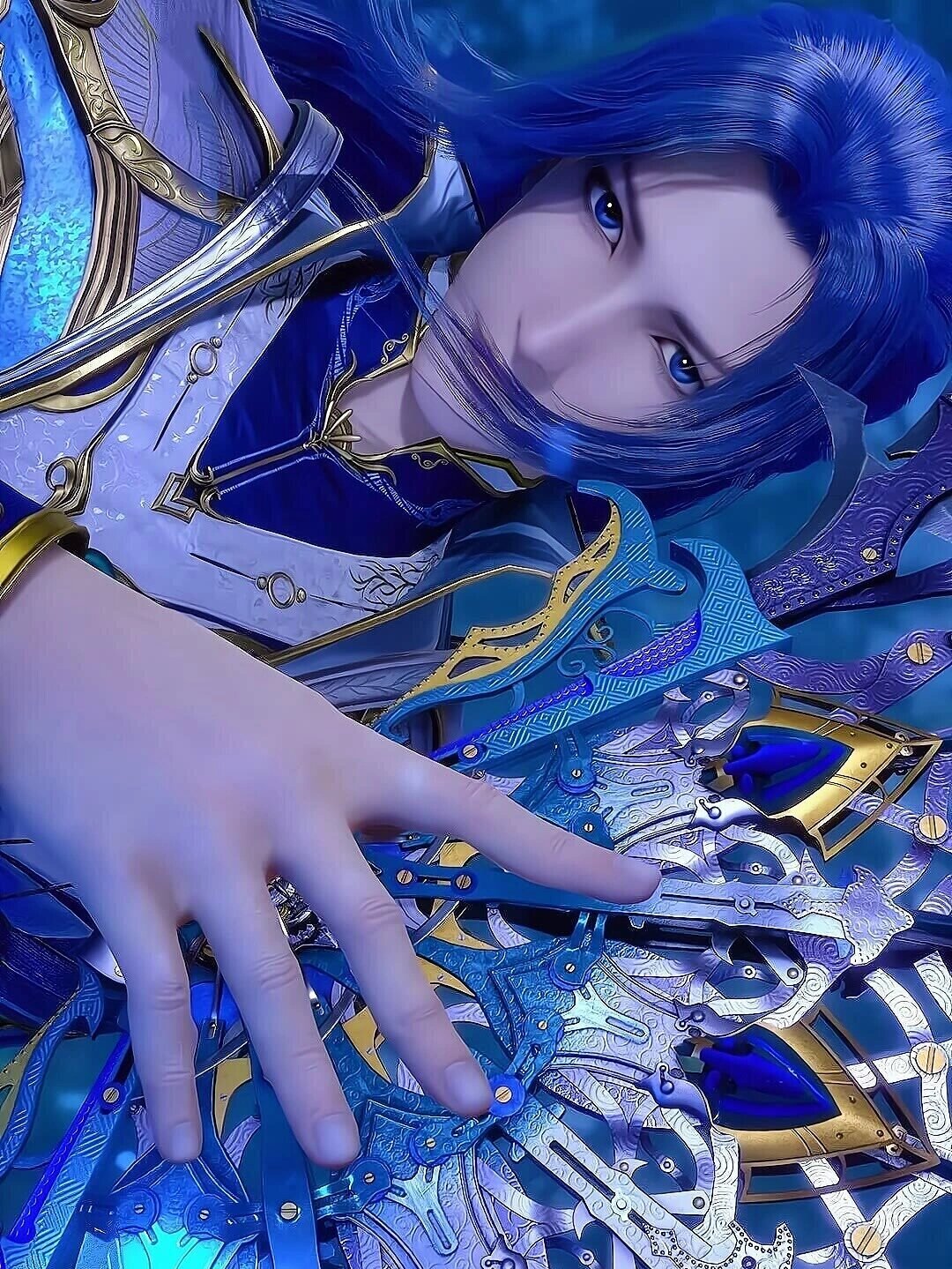 动漫《斗罗大陆》唐三壁纸 唐三 外号:千手修罗 "我发誓,除非我死了