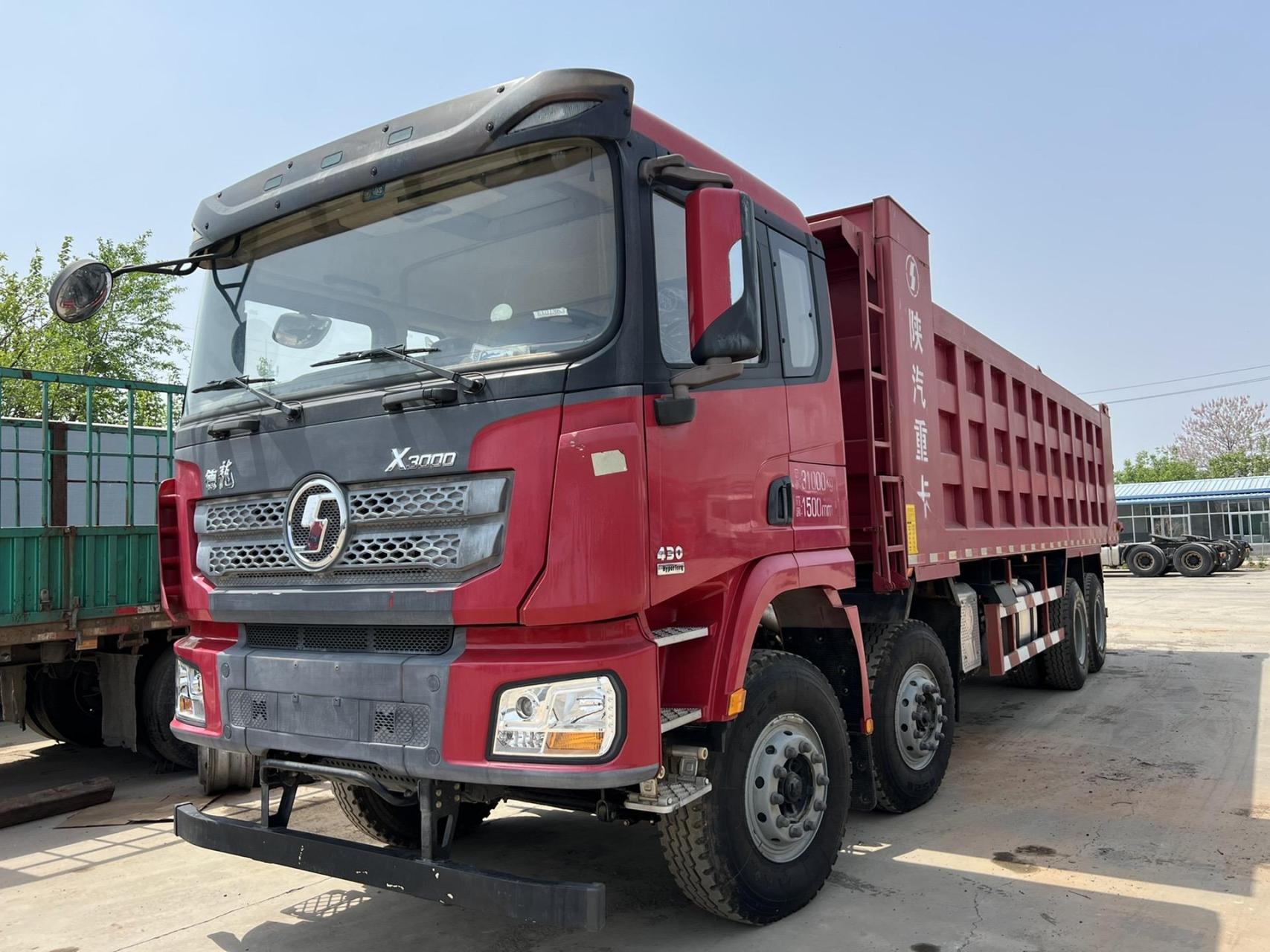 库存新车,陕汽前四后八自卸车,潍柴430马力,大箱8.