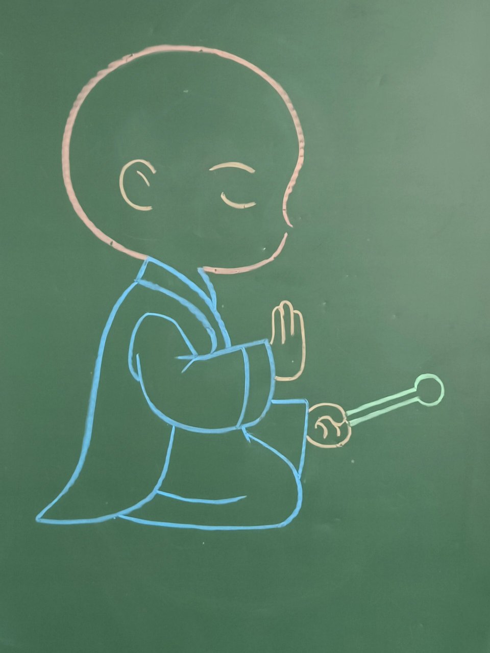 90简笔画90(小和尚) #画个简笔画# #简笔画# #儿童简笔画# #简笔