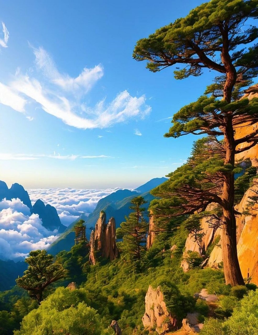 美图欣赏——绝美黄山:天地间的仙境 绝美黄山,被誉为中国最美的山脉