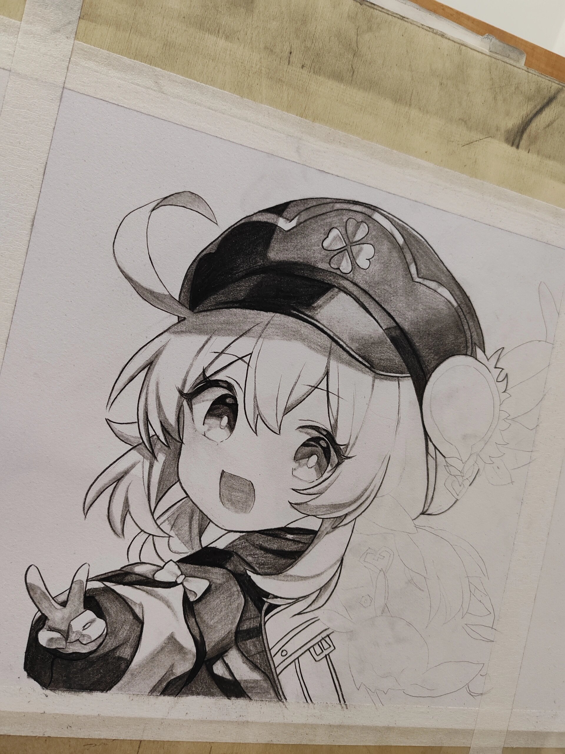 原神可莉的步骤来了 争取游戏动漫都画一遍