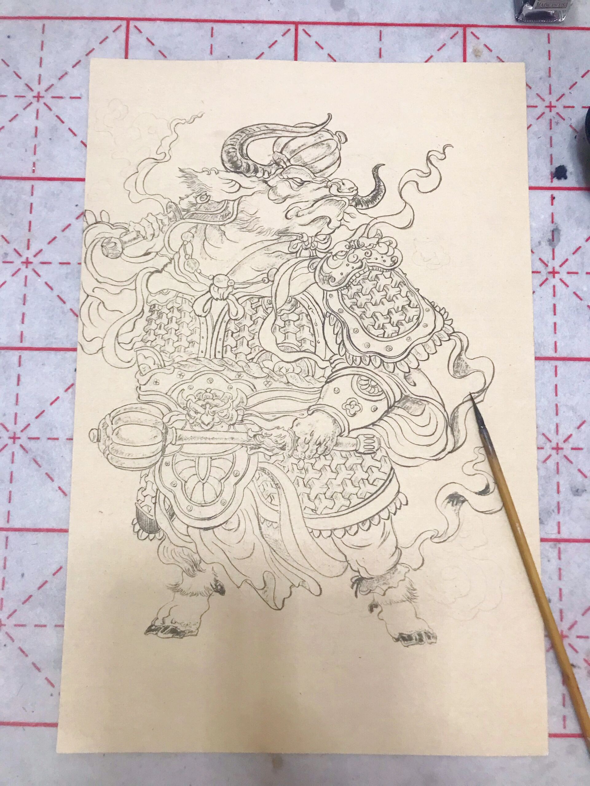 工笔画牛魔王