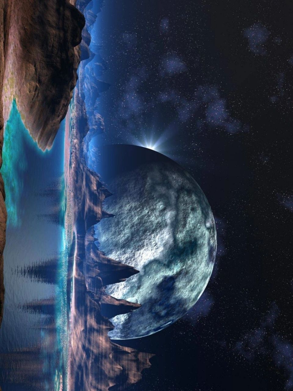 高清壁纸 外太空景色   "我们中绝大部分人一辈子都没踏出过这个星球