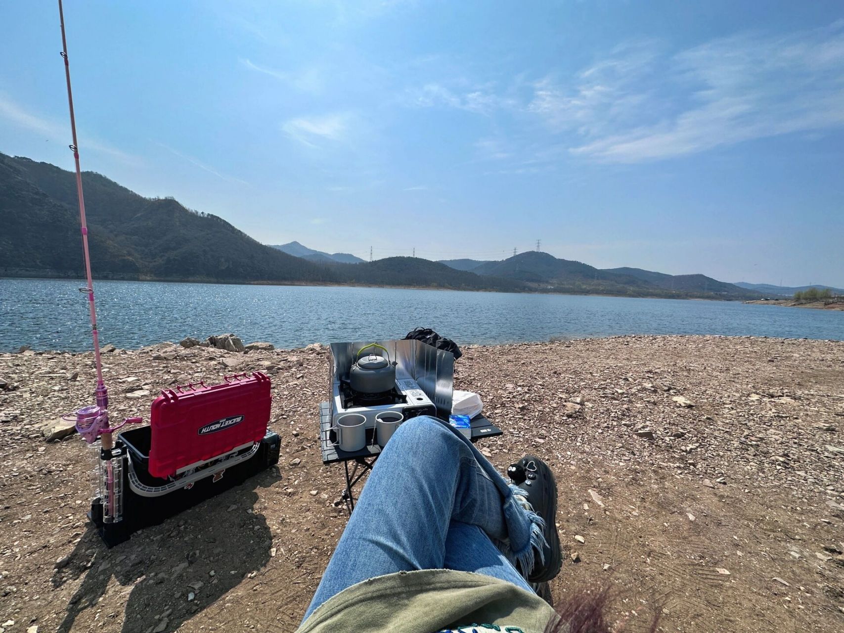 大连露营好地方 可钓鱼 大连西山水库 现在人不是很多 周末可以钓鱼没