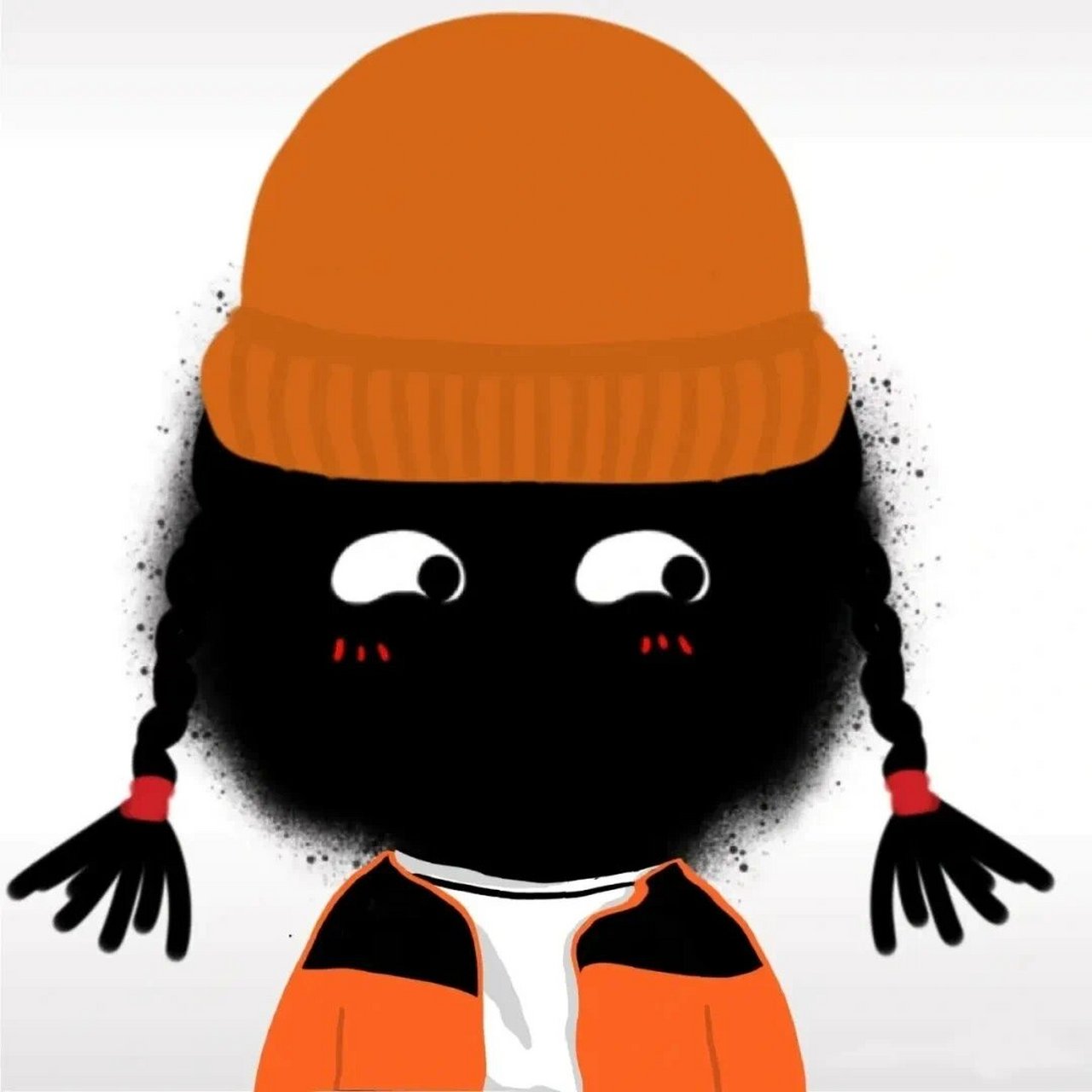 小黑煤球 太可爱啦 ! # 头像