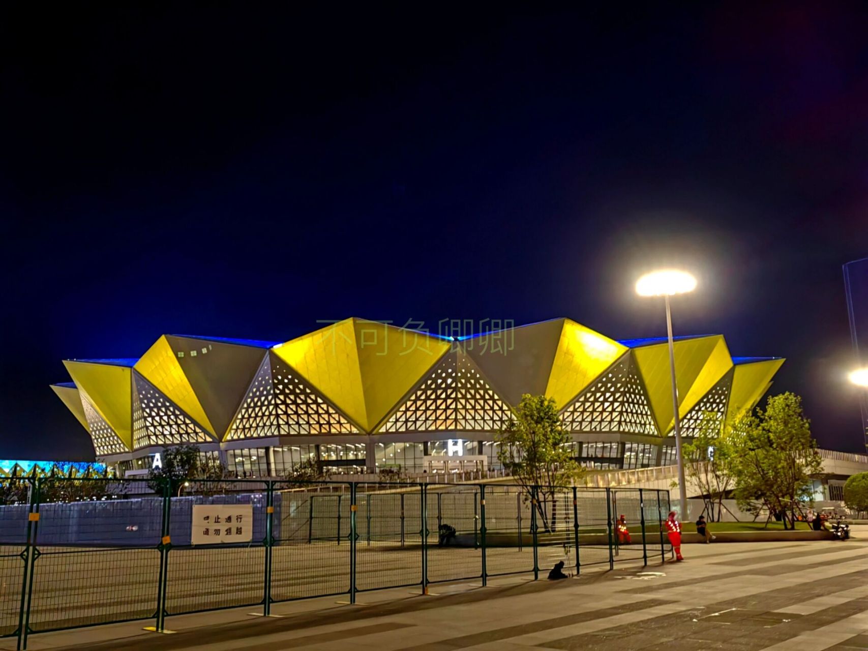 西安奥体中心 夜间的奥体挺好看的,还有元朔大桥!