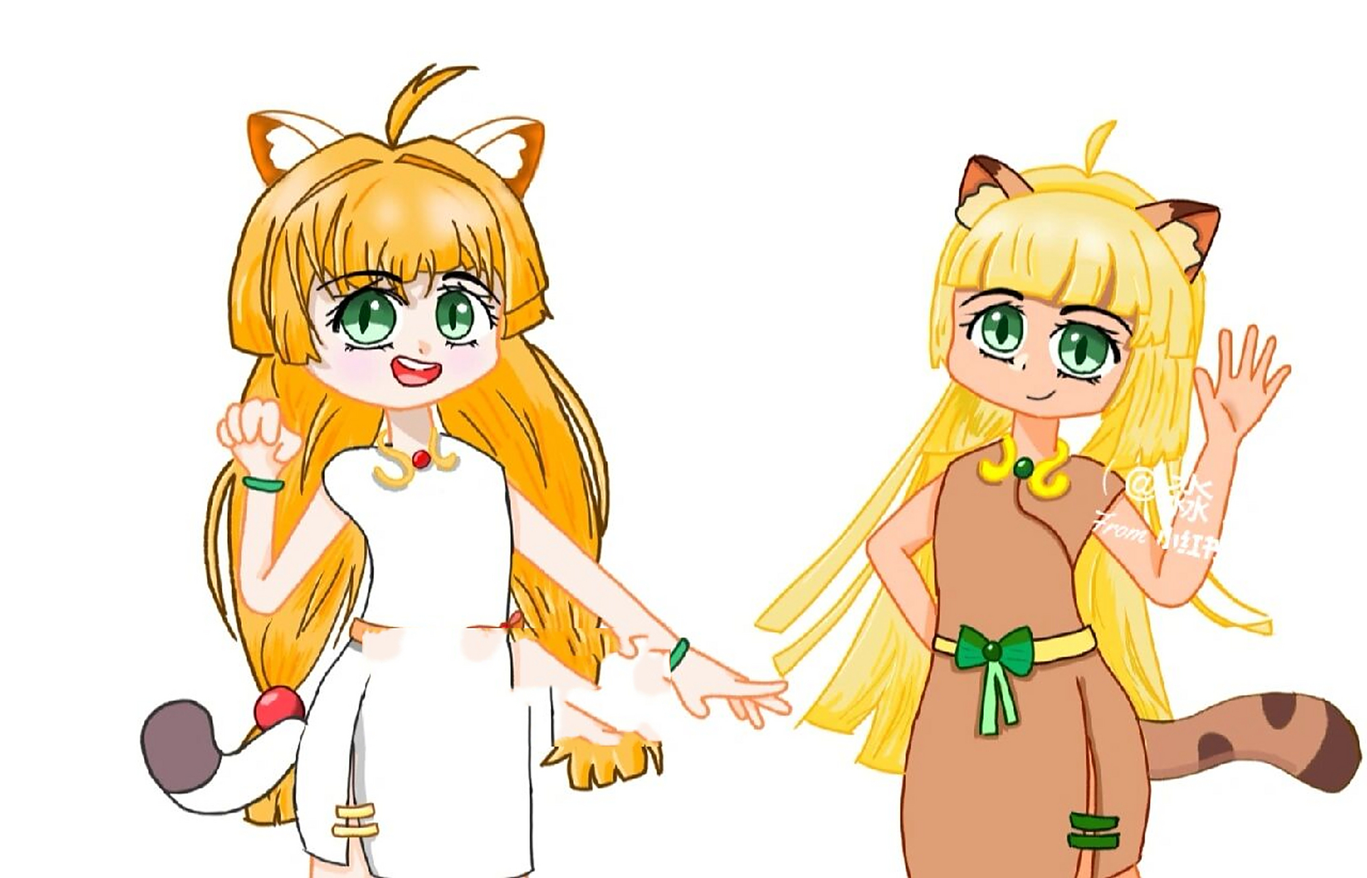 我画的明日or皓月拟人 请原谅我潦草的画风 不喜勿喷 第五张图来自