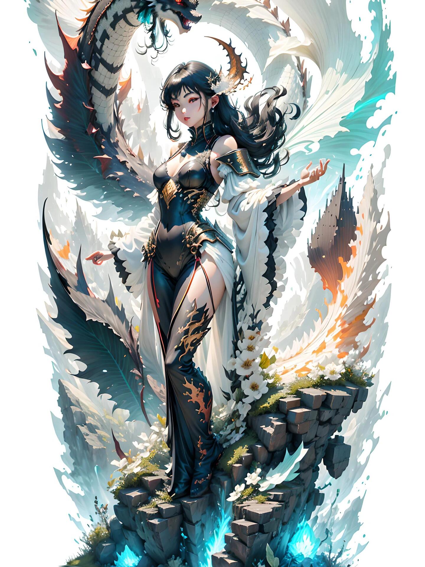 龙与女孩的梦幻奇遇✨