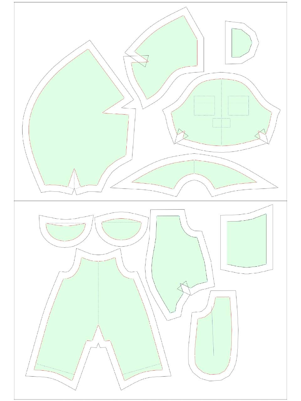 20厘米棉花娃娃a 3打印