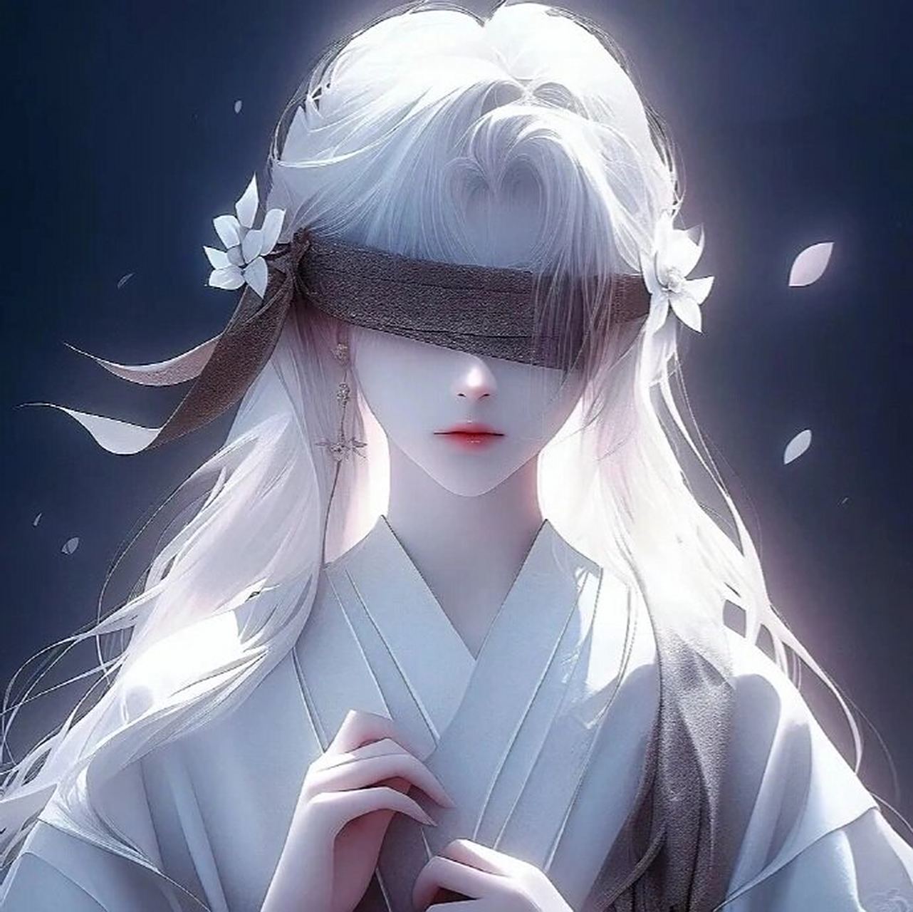 唯美古风蒙眼头像 取原图看置顶笔记