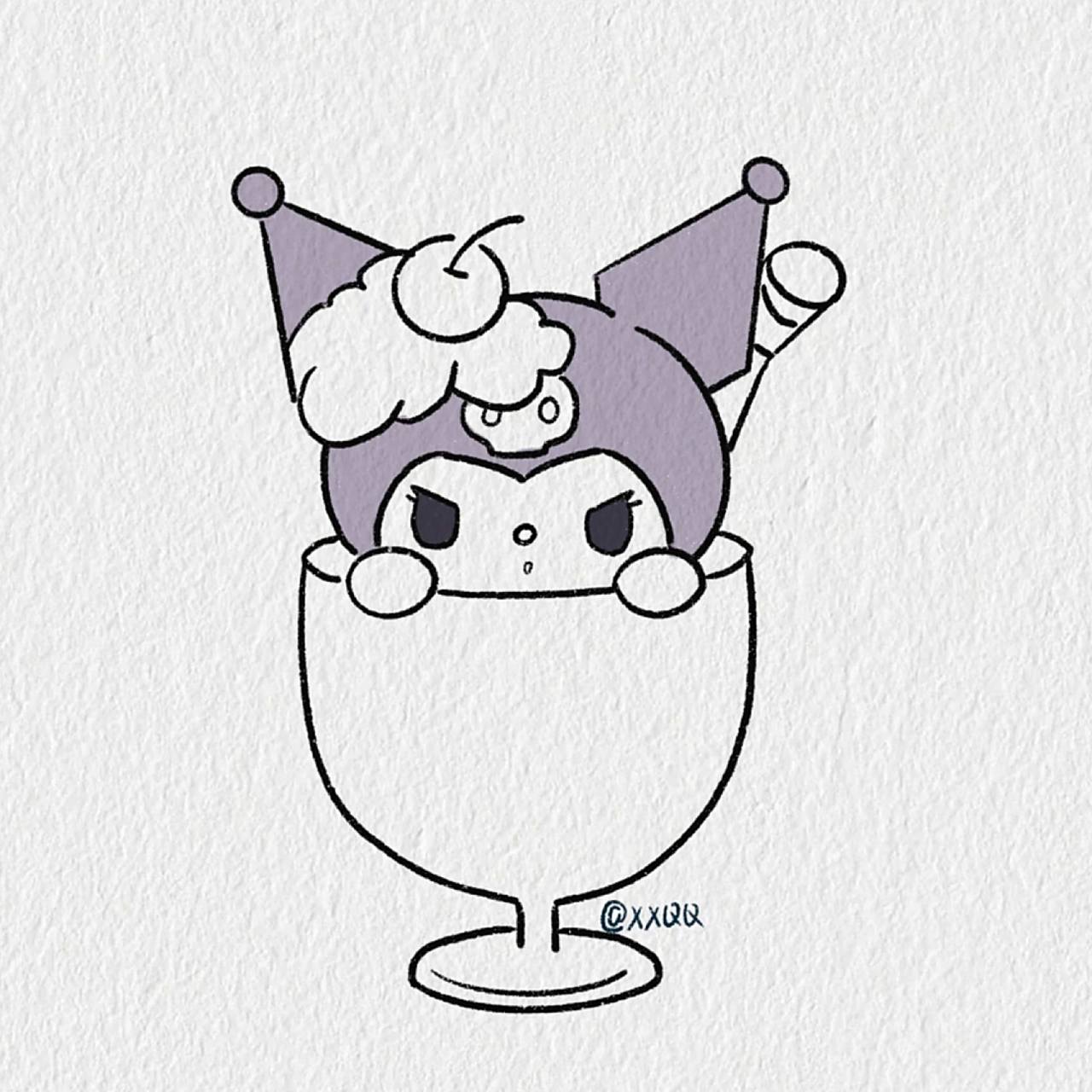 库洛米/简笔画教程 来自投稿,欢迎大家多多带图来私信投稿