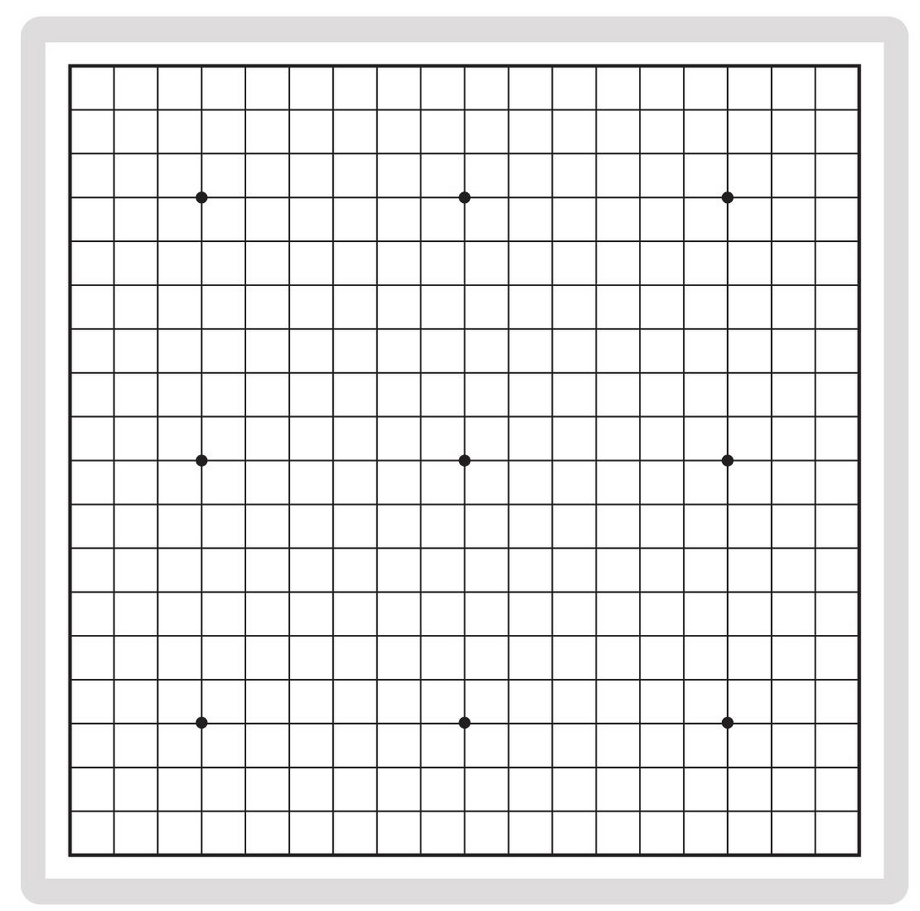 奇妙的围棋文化之棋盘与棋子 1.棋盘 图1就是围棋的棋盘.