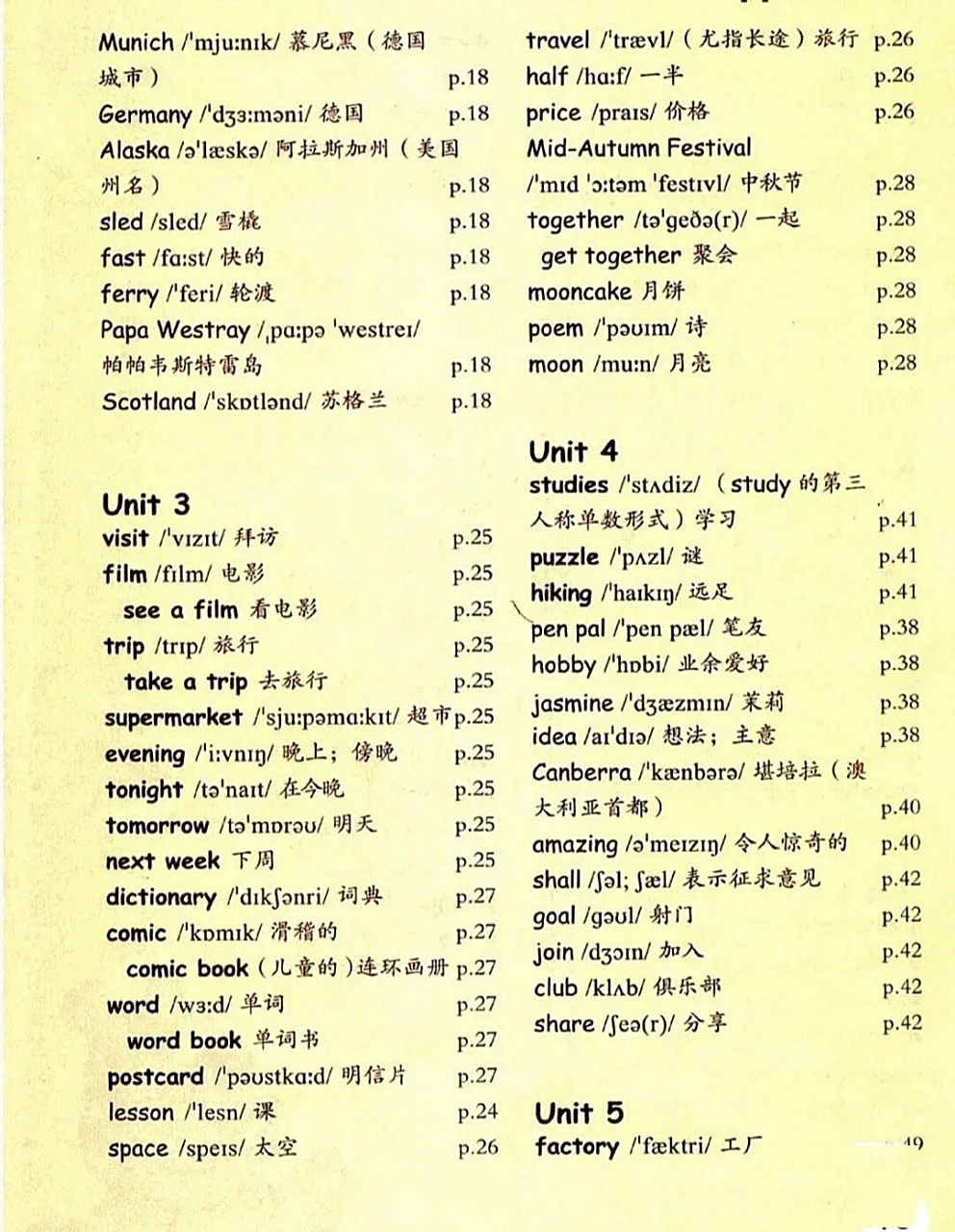 六年级上册单词表 希望能帮到你们