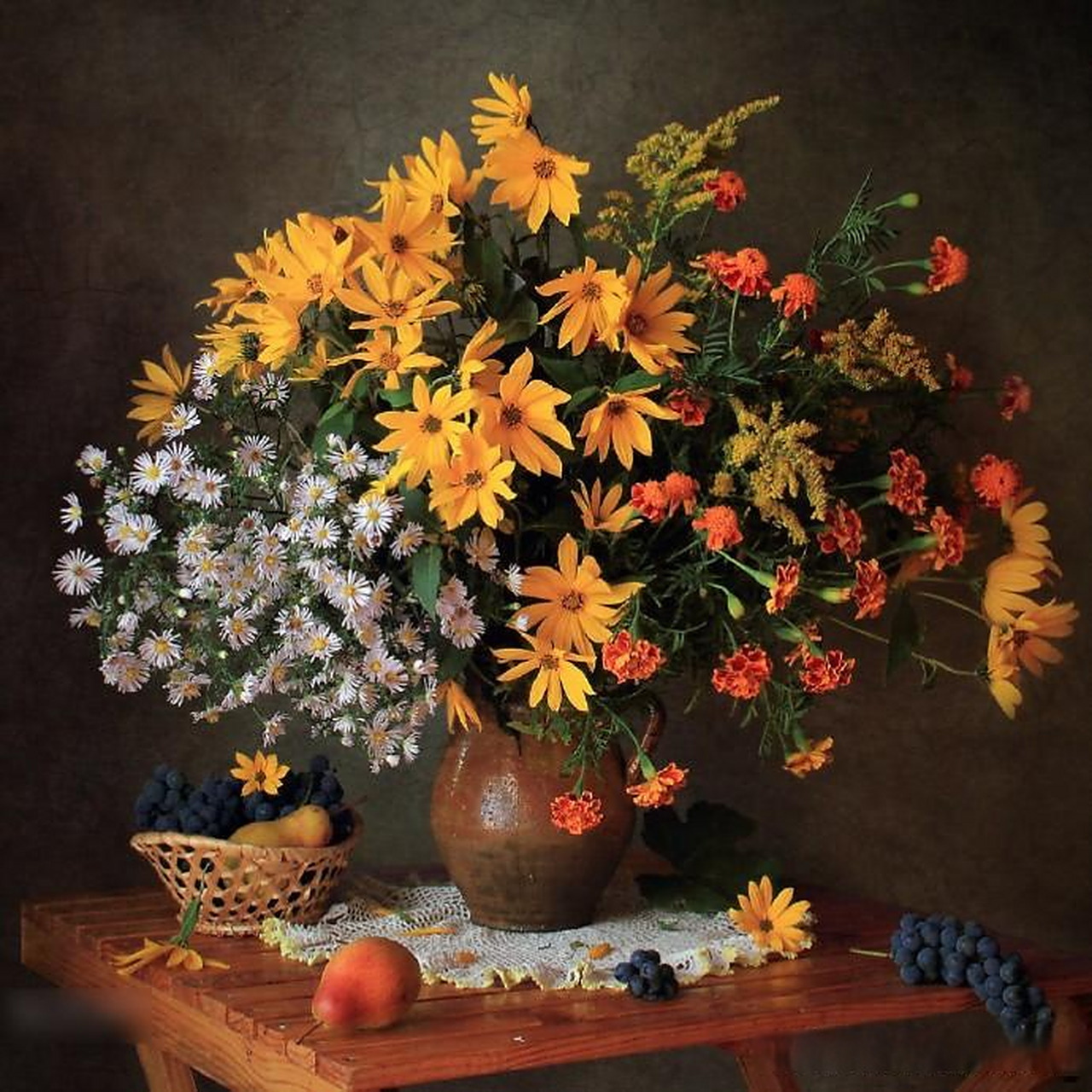 【插花艺术静物摄影作品】  摄影师:Татьяна Скороход