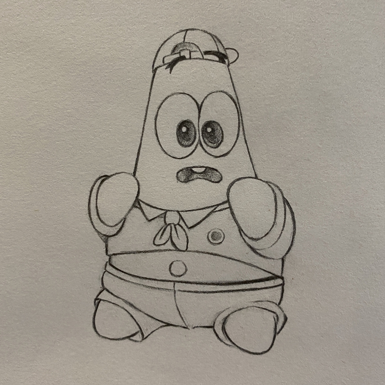 简笔画 派大星8215 小时候的派大星太可爱了吧