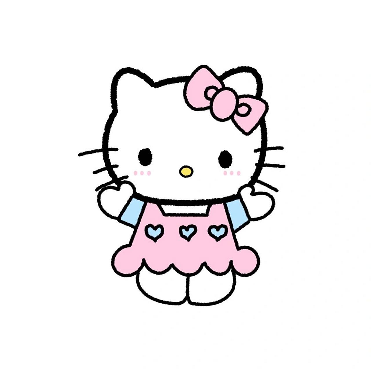 简笔画可爱的hello kitty猫|附过程