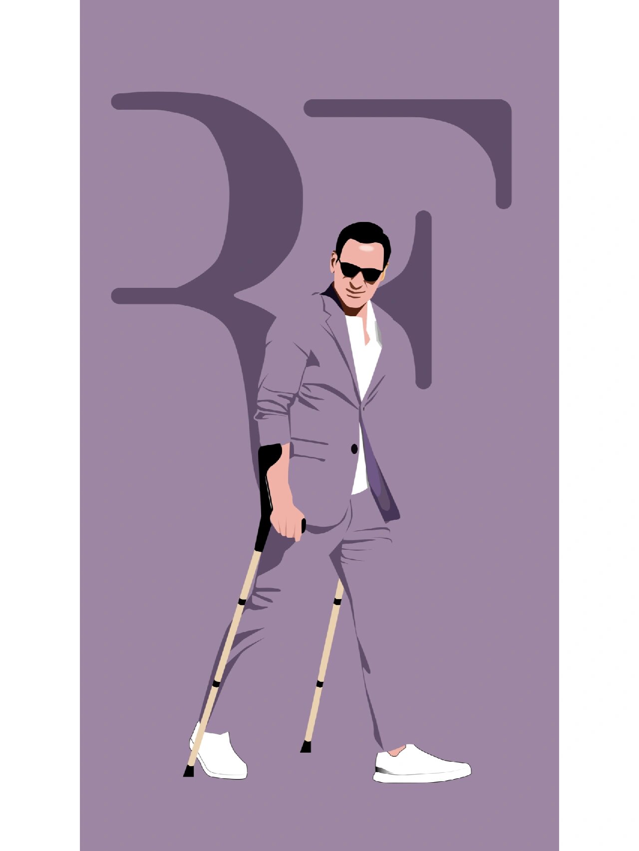 2 	 #插画# #网球# #西服# #罗杰费德勒# #网球费德勒# #费德勒