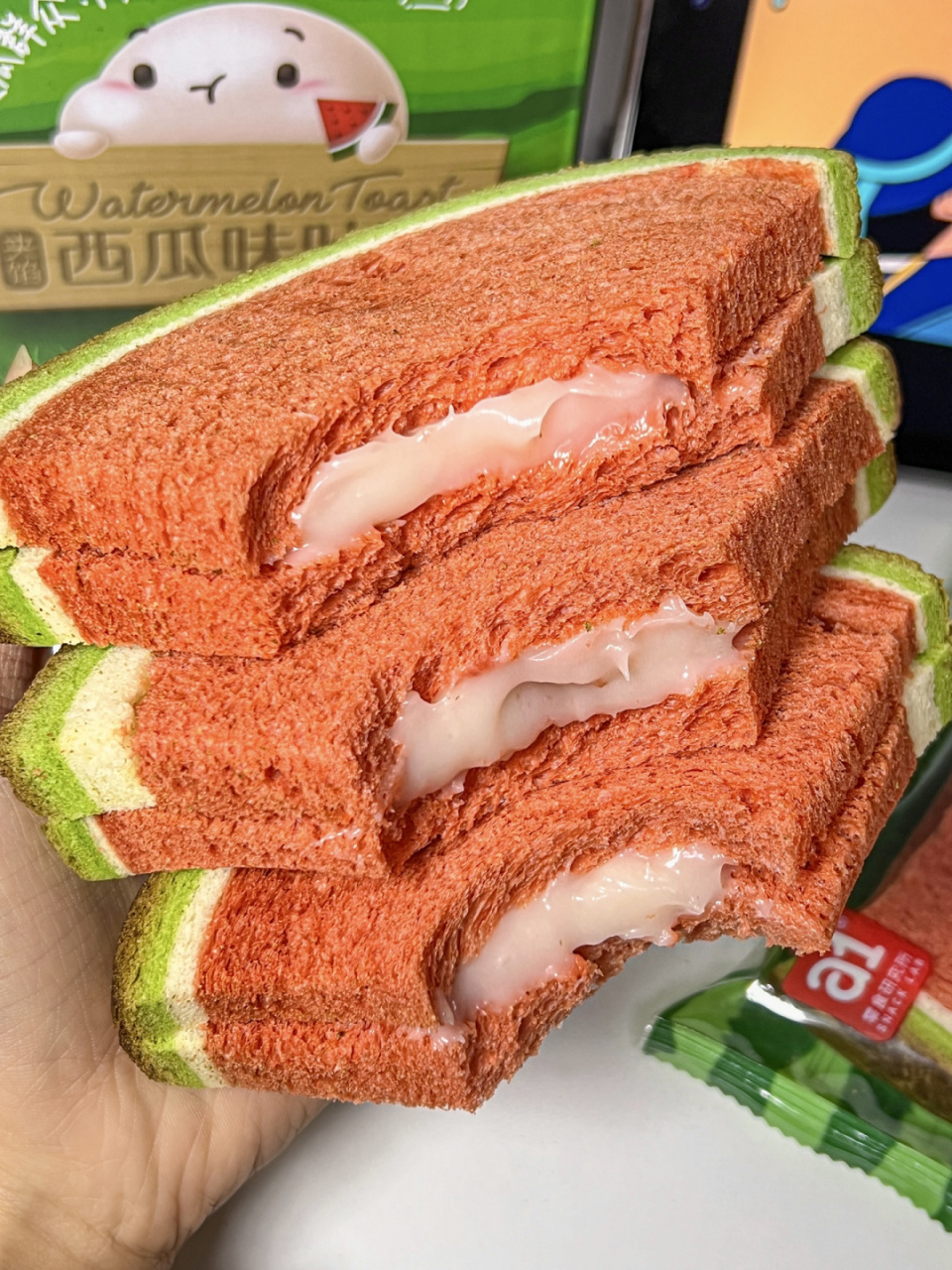 这个a1家的91西瓜吐司91好好吃啊!