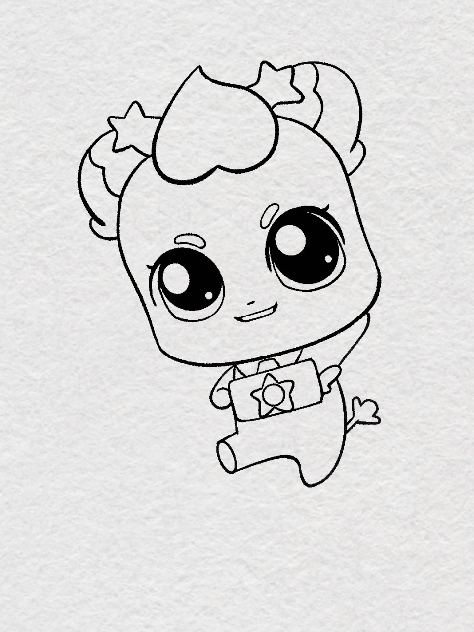 萌可简笔画教程-勇气萌可