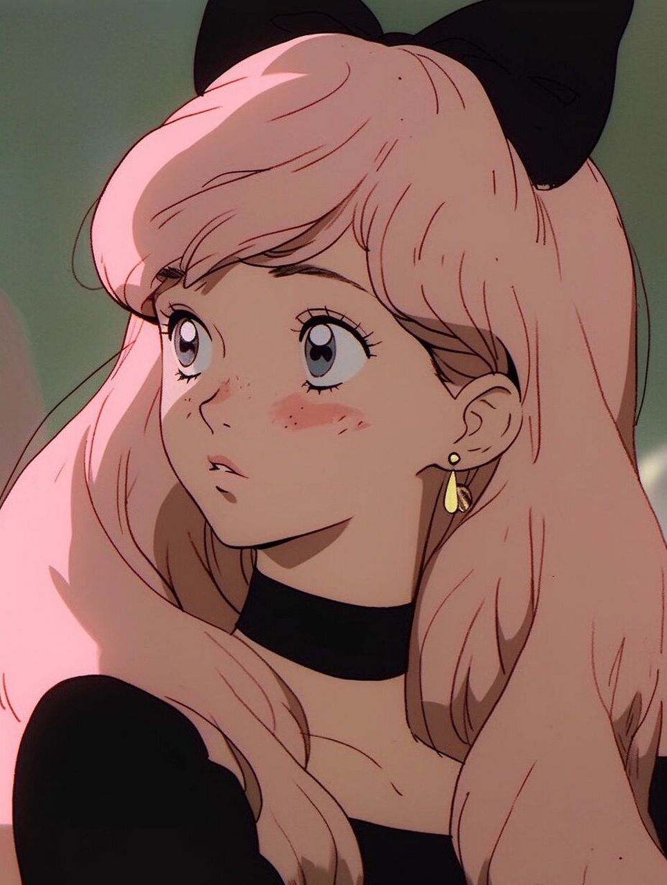 粉毛猫耳少女 |旧漫风女生头像#14