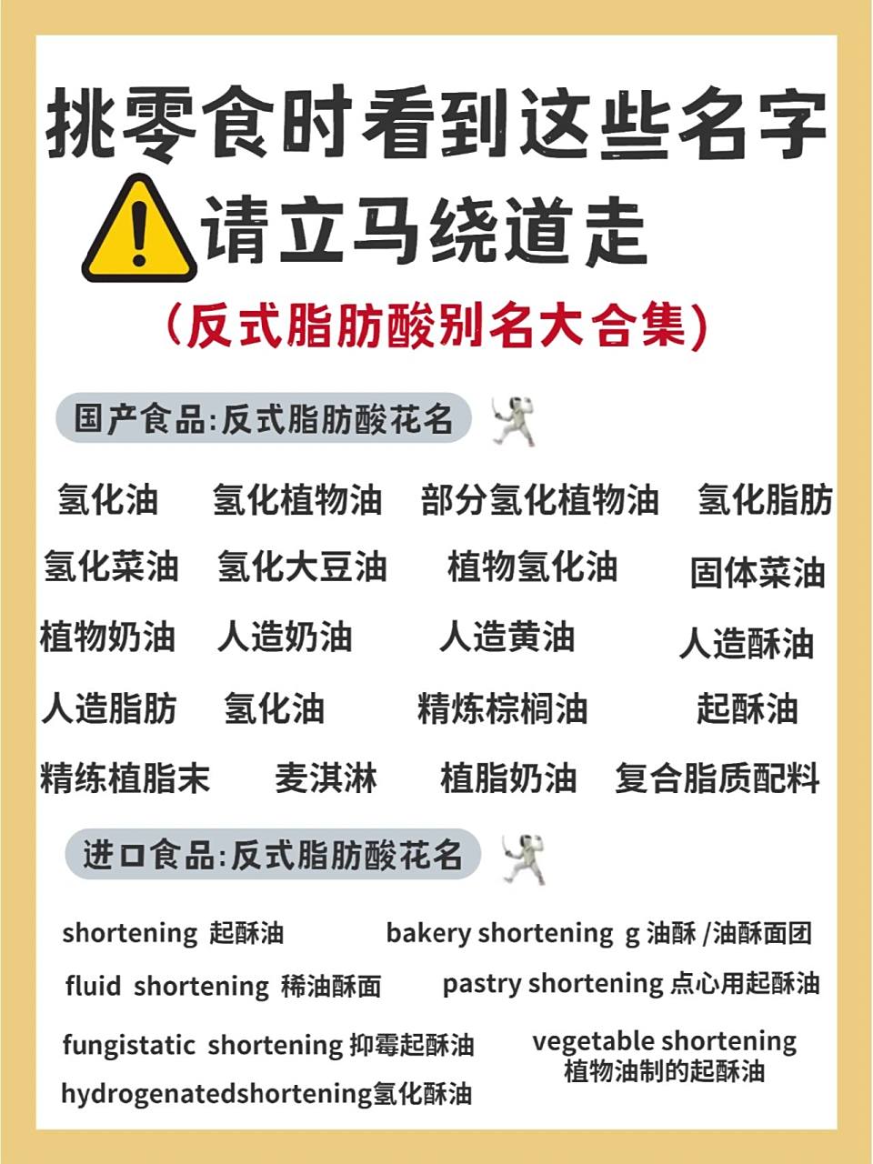 7215反式脂肪酸名字能有"七十二变"6015 73反式脂肪是什么?