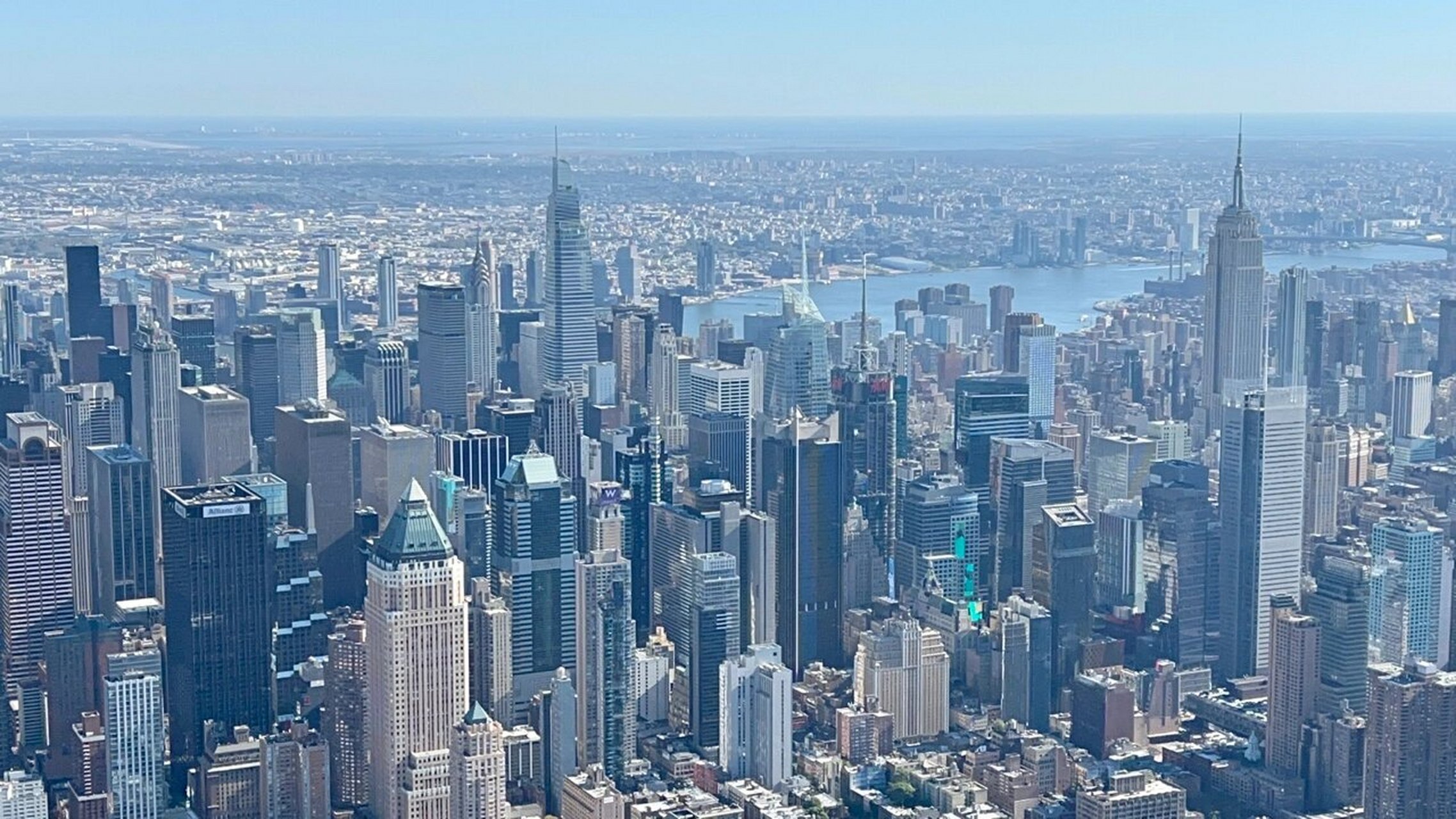 纽约|坐05俯瞰纽约美景 尽管早已对高楼林立的纽约有所了解,但从不