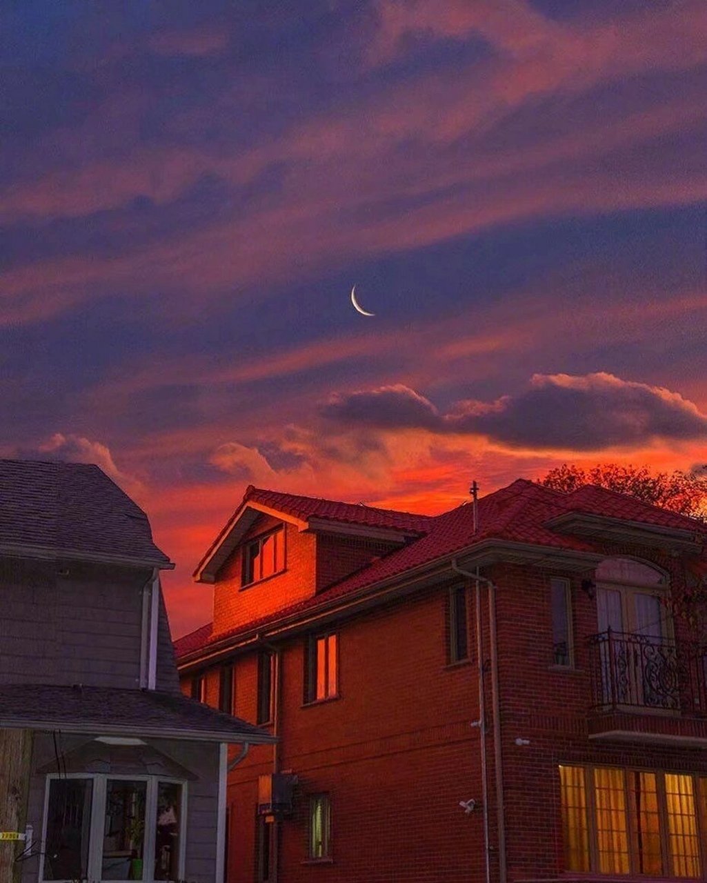 日落背景图   日落跌进昭昭星野 人间忽晚 山间已秋