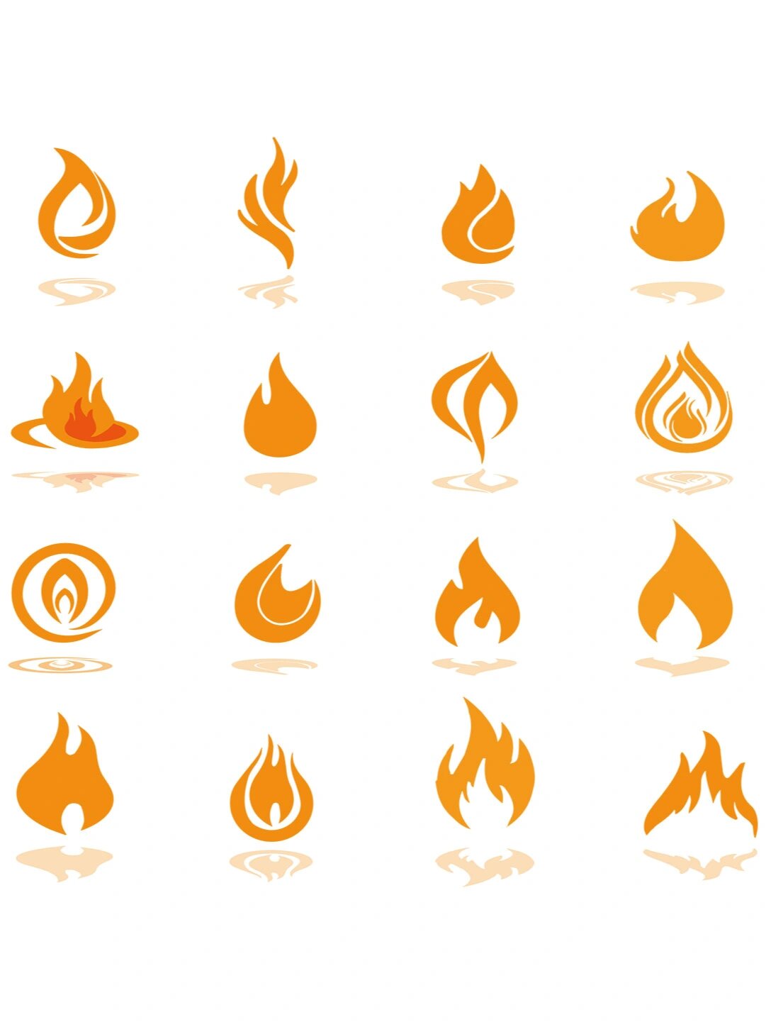 97免扣元素|燃烧火焰火苗创意免扣素材