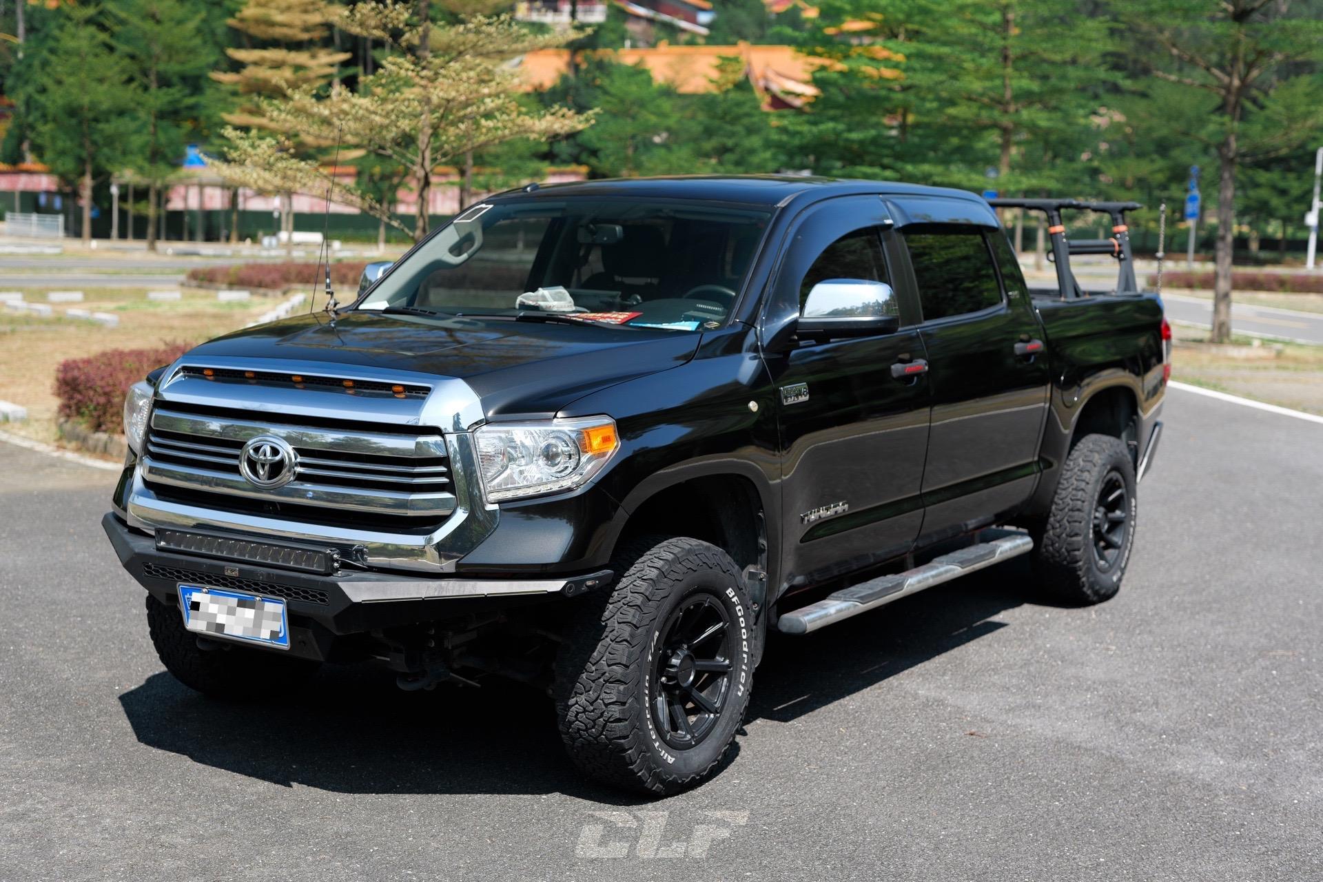 丰田坦途改色贴膜案例.坦途改色贴膜案例  超亮金属黑