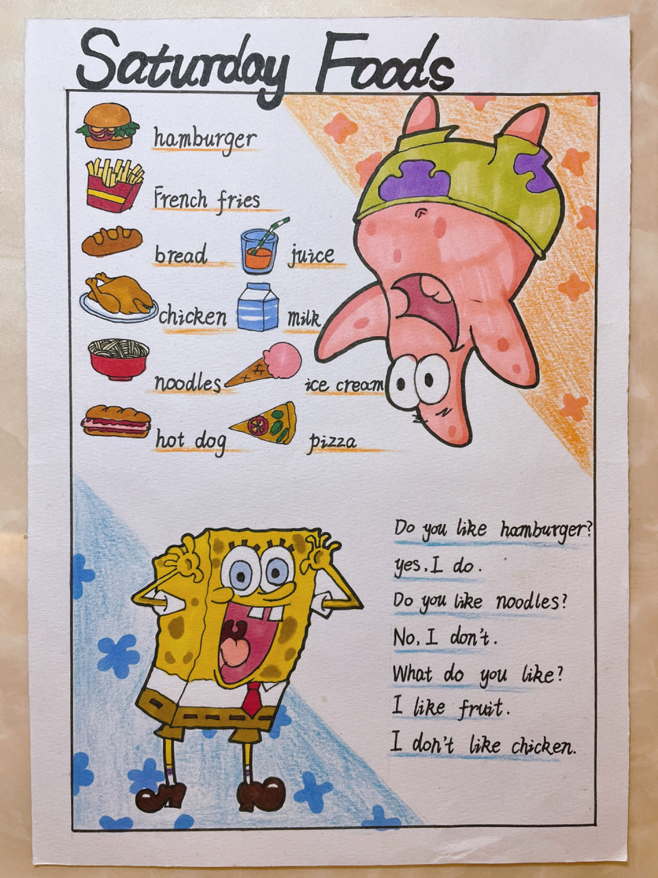 寒暑假特色作业:自制英语书p6-796 《a week 》一周7天一共7页全部