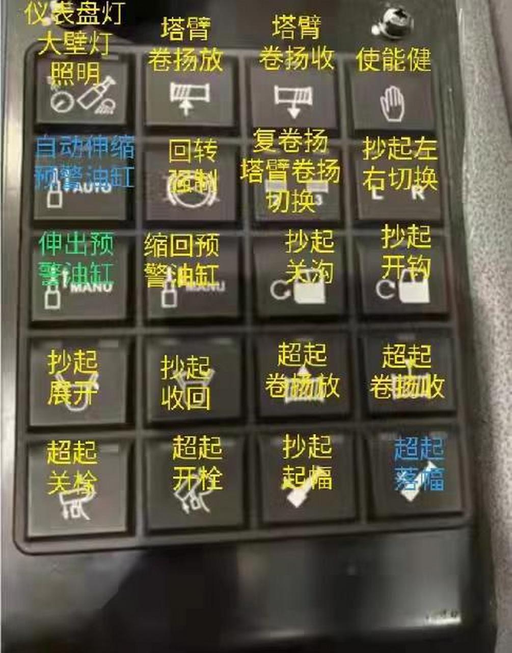 三一大吨位超起按键图解.