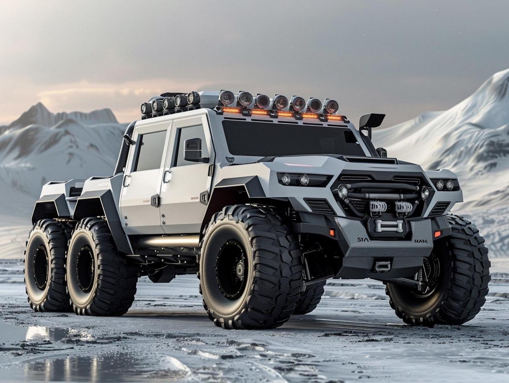 "未来探索者"6×6概念越野车.