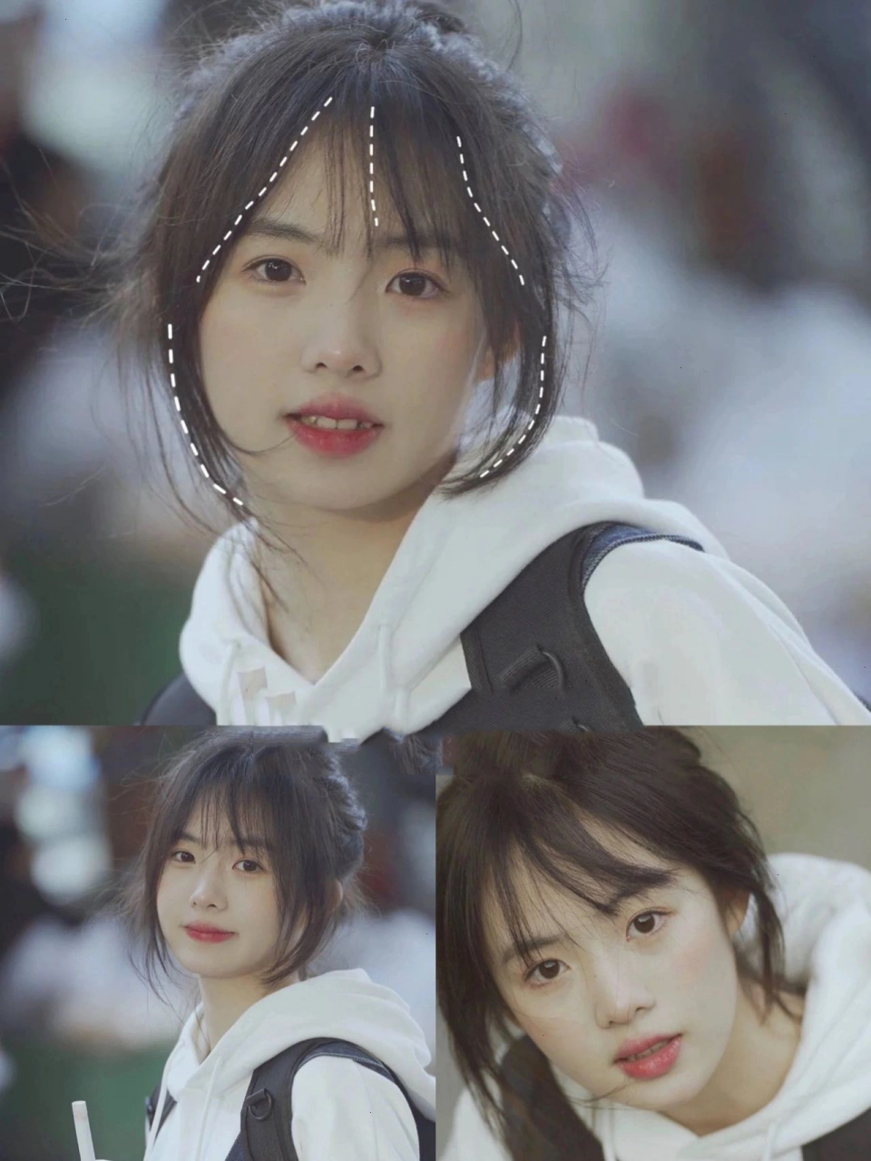 瘦脸刘海 减龄 方圆脸都能剪不挑脸型 氛围感简直了 纯欲感绝了yyds